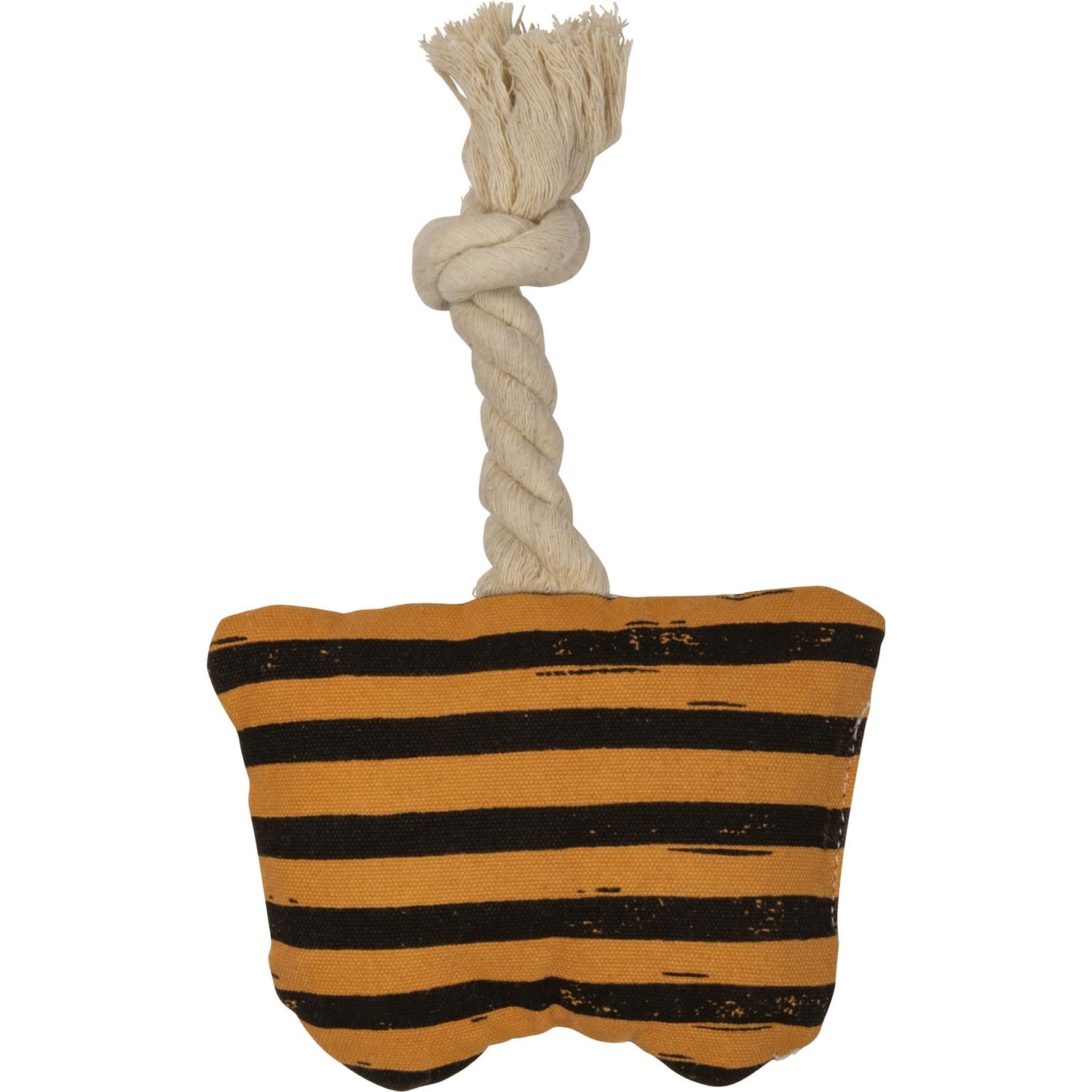 Primitives by Kathy Bat Design Double Sided Cotton Dog Toy with Rope