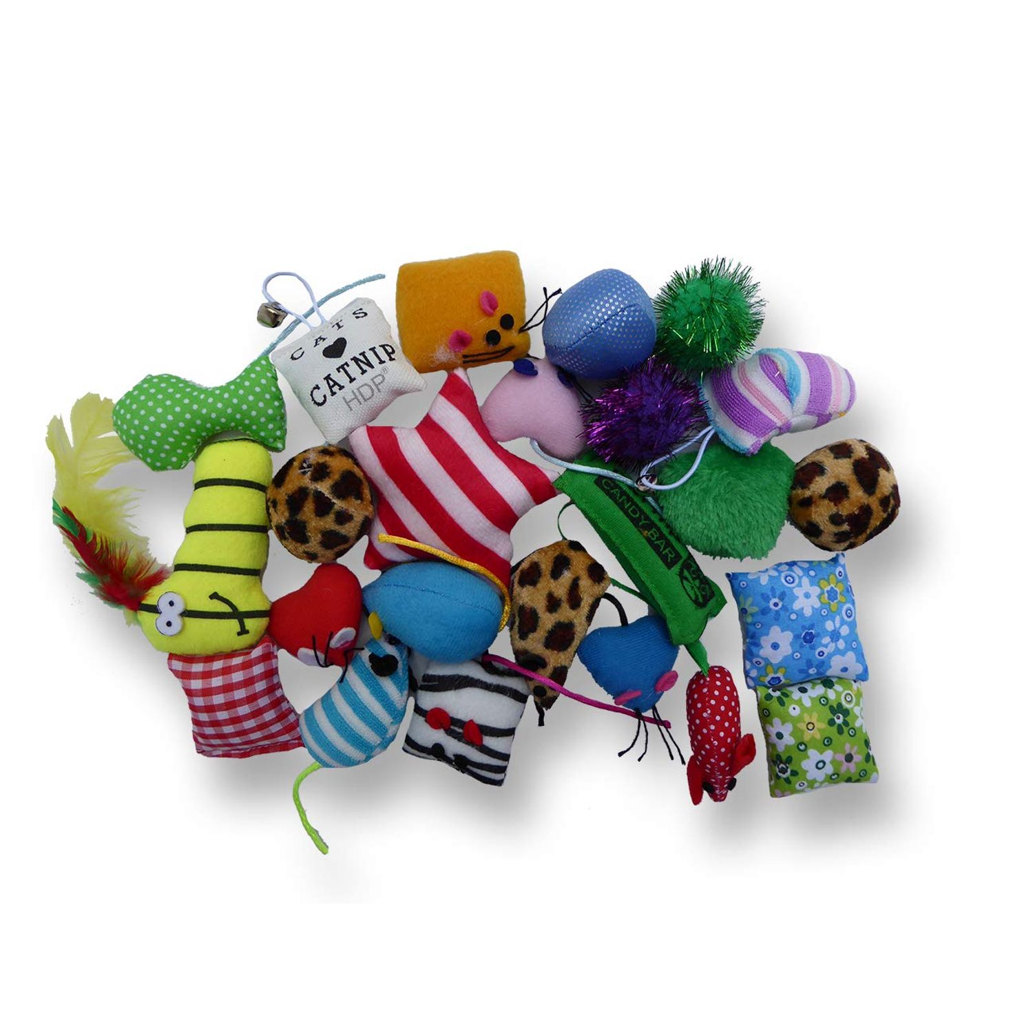 Grab Bag Catnip 24 Pieces cat Toys Bag Size:Pack of 1