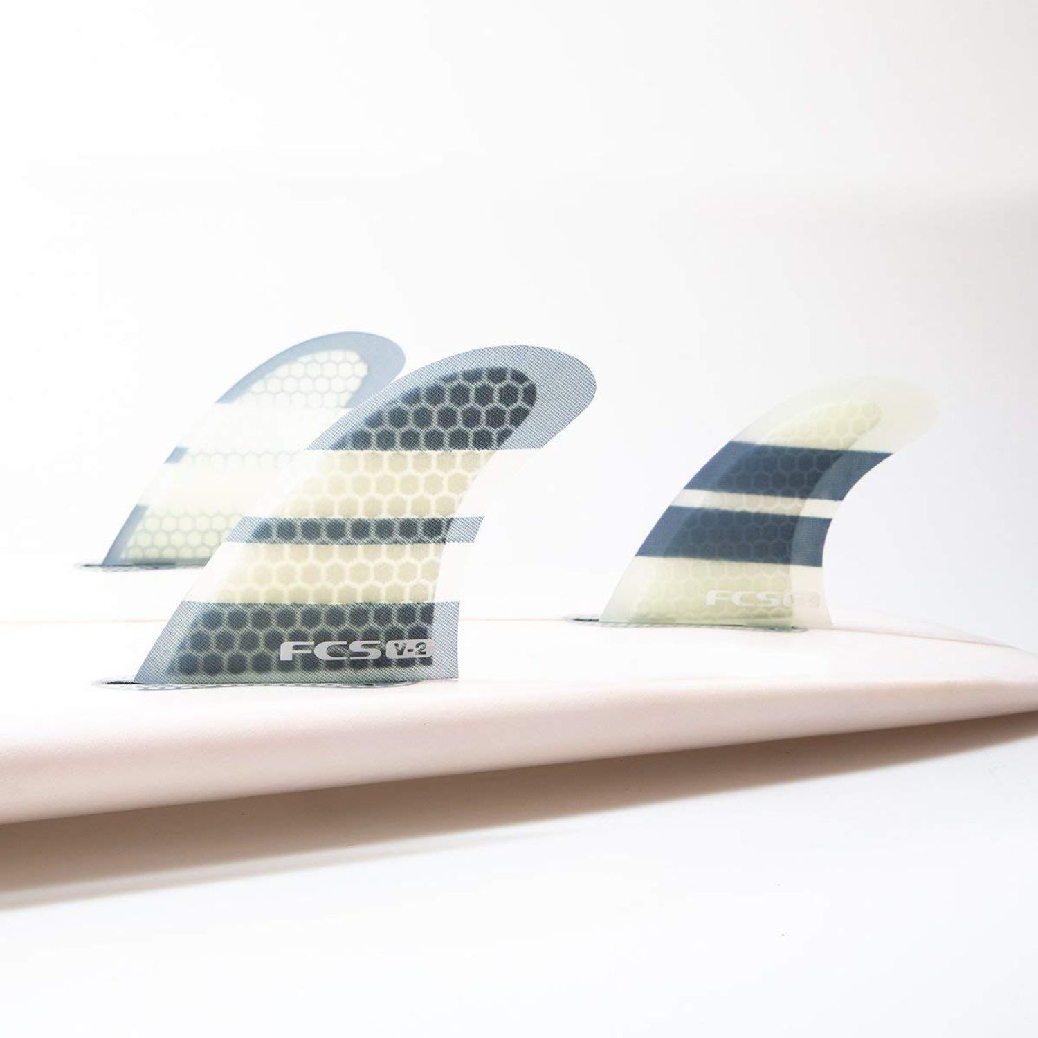 FCS V-2 Performance Core Surfboard Tri-Quad Fin Set