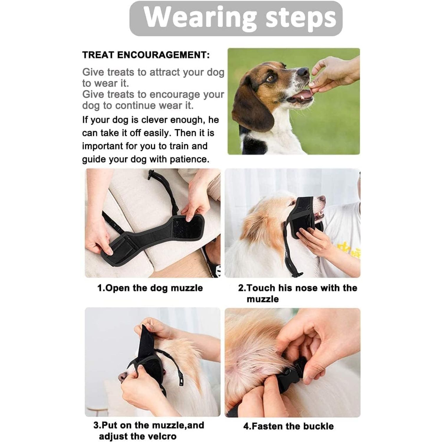 LUCKYPAW Dog Muzzle Anti Biting Fierce Barking and Chewing with Comfortable Mesh Soft Fabric and Adjustable Strap, Suitable for Small, Medium and Large Dogs(Red Trim,XS)
