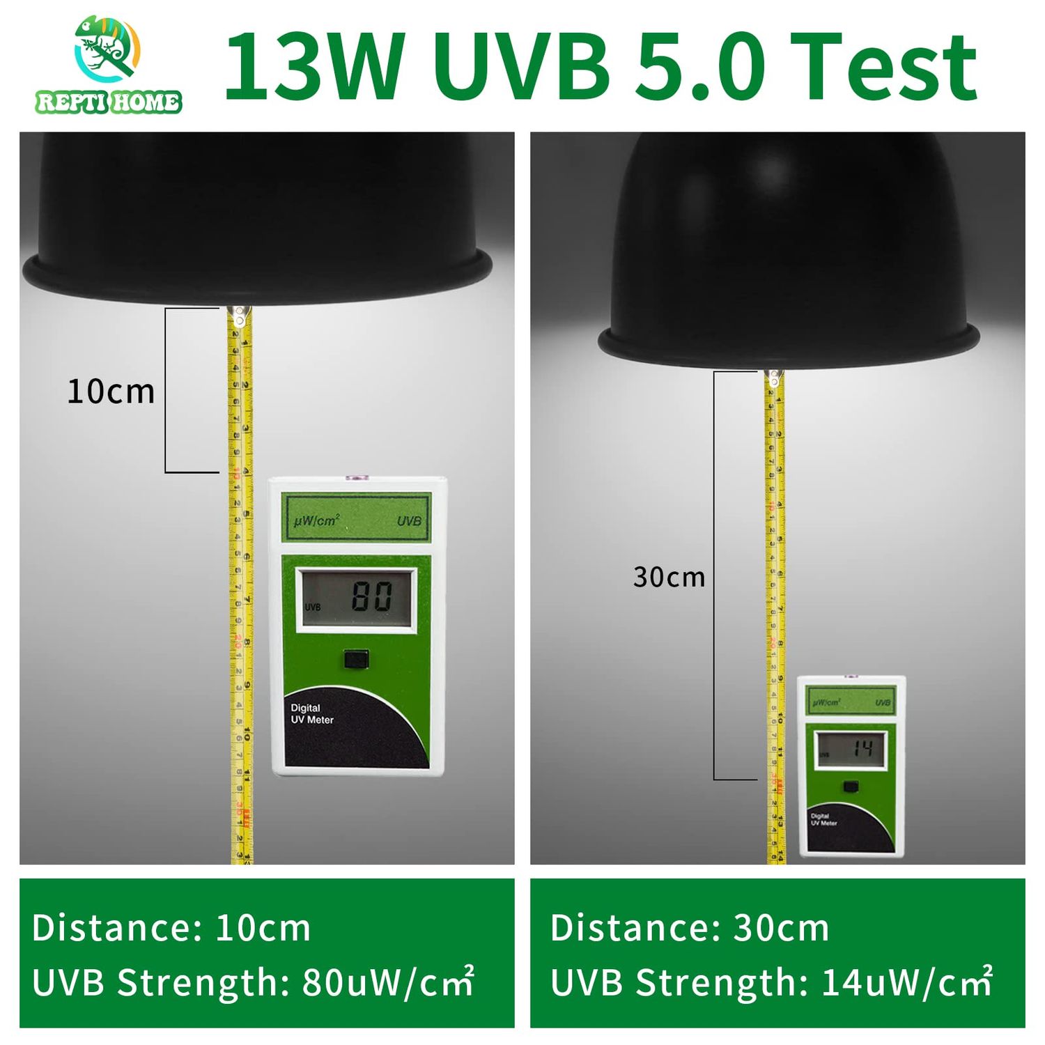 REPTI HOME UVB Reptile Light 5.0, 13W Tropical and Sub-Tropical UVA UVB Bulb for Reptiles, Tropical Terrarium Compact Fluorescent Lamp, Reptile UVB Light Bulb for Chameleons, Iguanas and Turtles