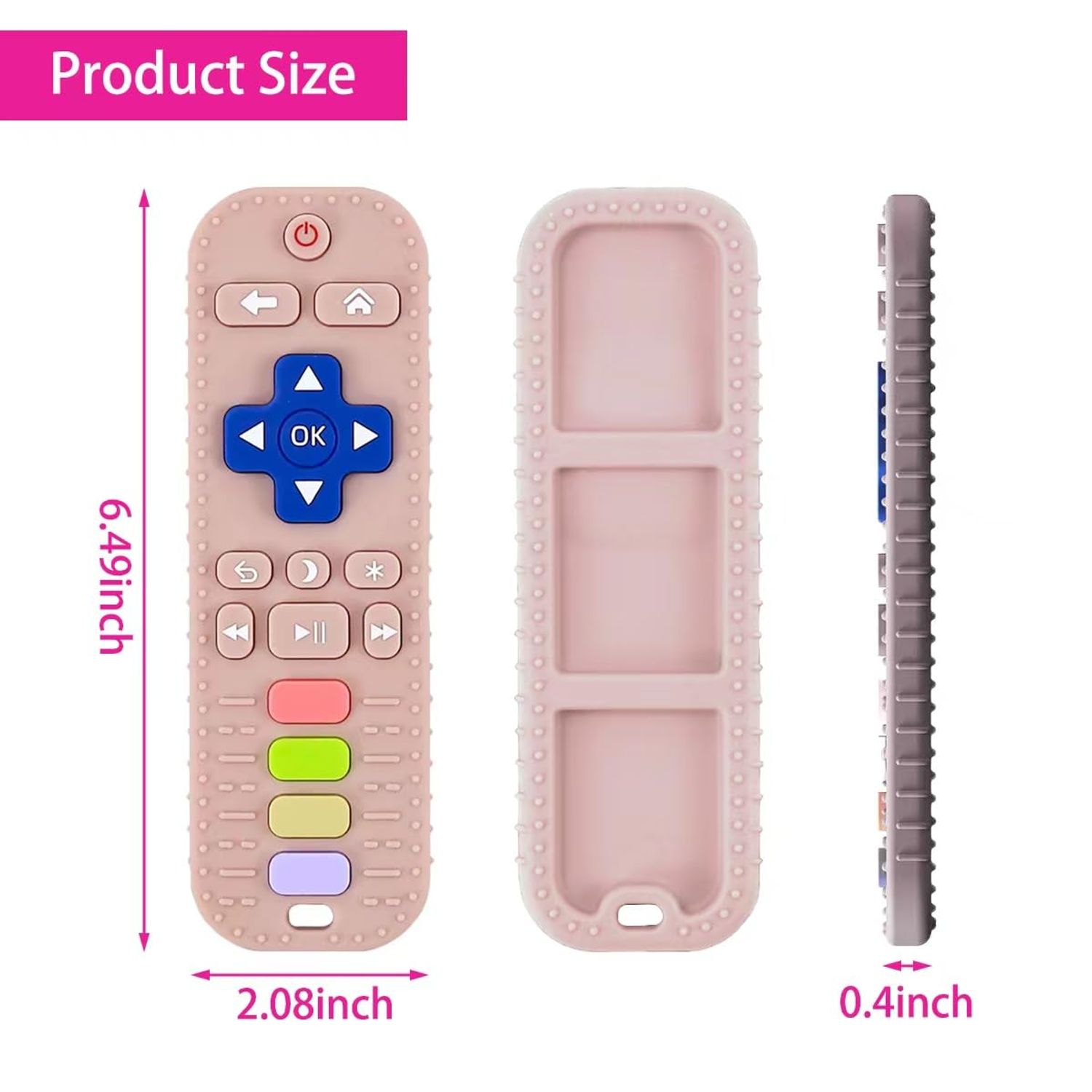 HAISENGO 2 PCS Dog Teething Toys Dog Chew Toys TV Remote Remote Control Shape Teether for Dog Training and Cleaning Teeth Interactive Dog Toys for Small Medium Dogs