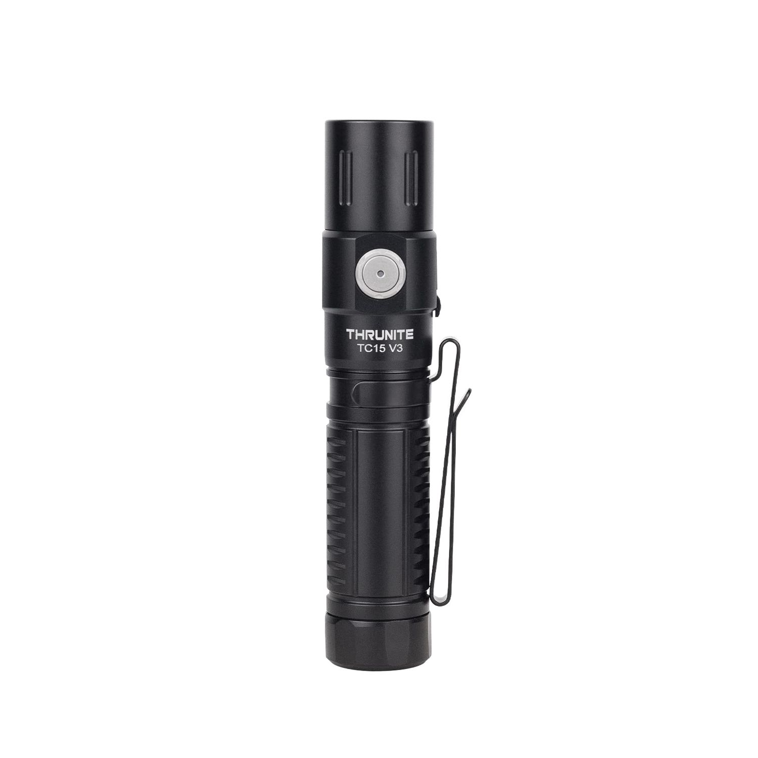 ThruNite TC15 V3 Rechargeable Flashlight High 2403 Lumens, Super Bright Flash Light, USB C Chargeable LED Flashlight, Multifunctional Pocket Light for Indoor/Outdoor - Black Neutral White