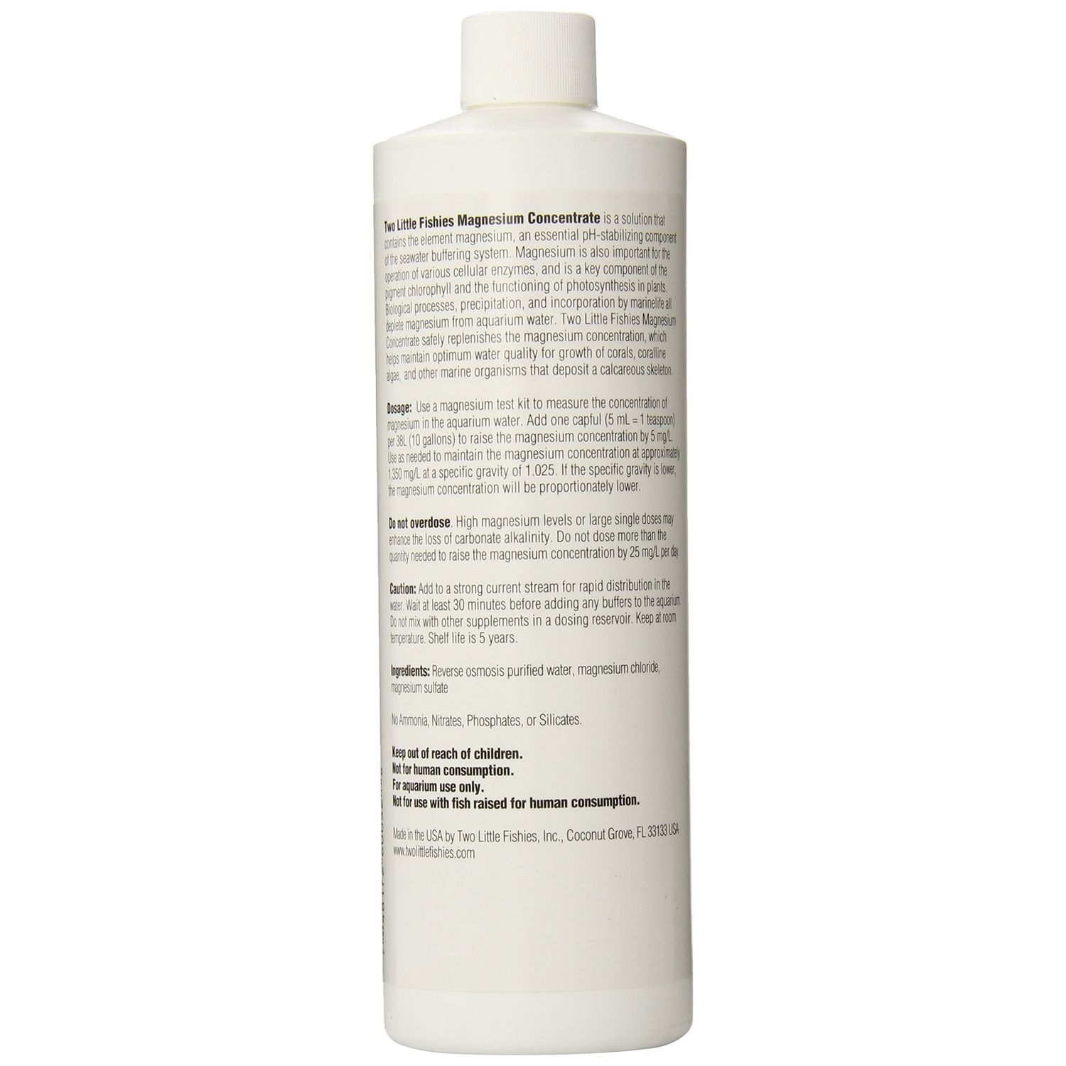 Two Little Fishies Magnesium Concentrate for Aquarium, 500ml