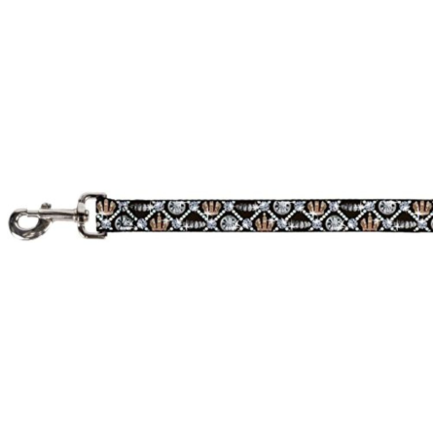 Buckle-Down Pet Leash - Bling - 6 Feet Long - 1" Wide