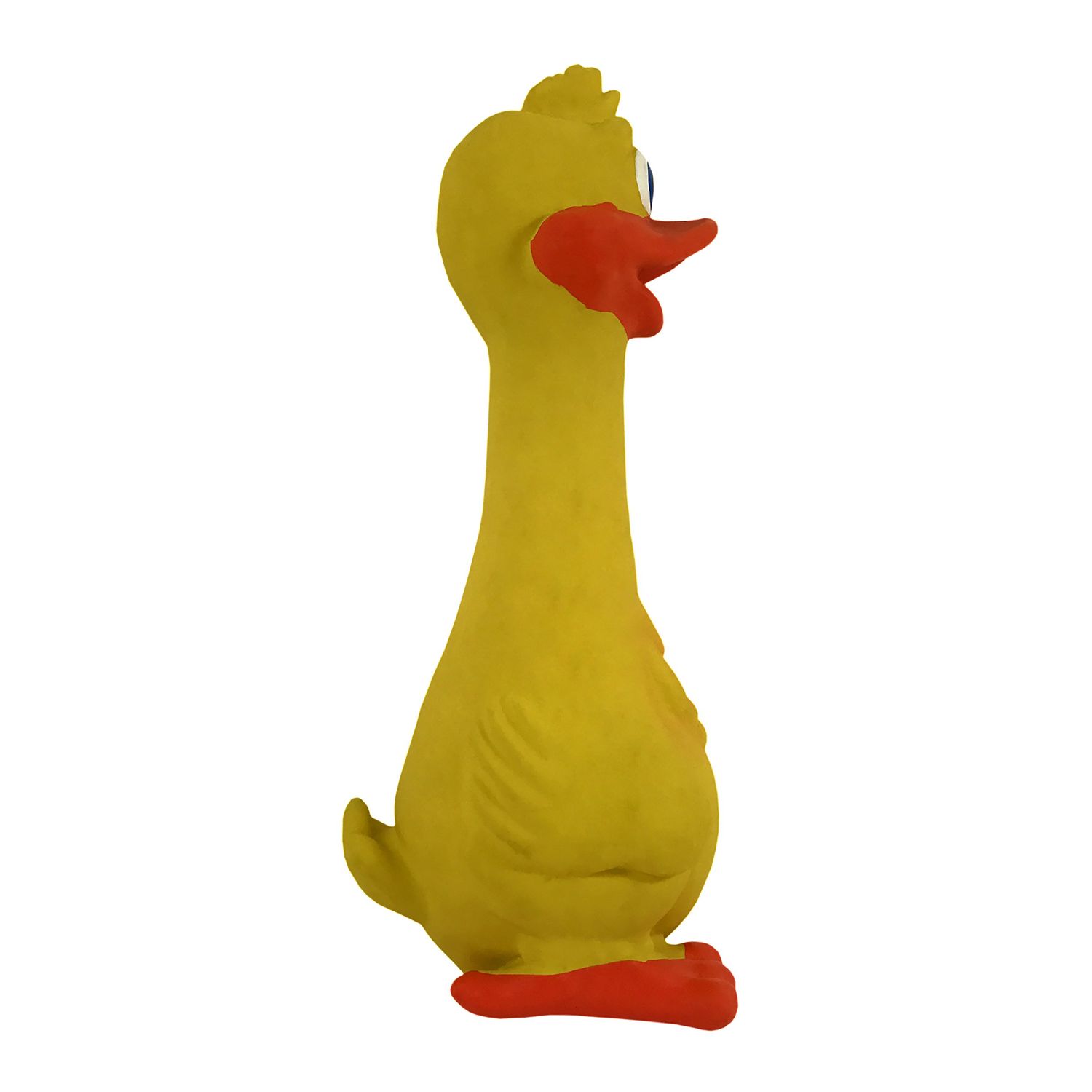 KINREX Dog Chew Toys - Duck Squeaky Toy - Yellow Duck Interactive Play Dog Toys -Yellow Rubber Squeeze Squeaky and Screaming Duck for Pets or Kids, Rubber Play Fetch, 7.5" Long