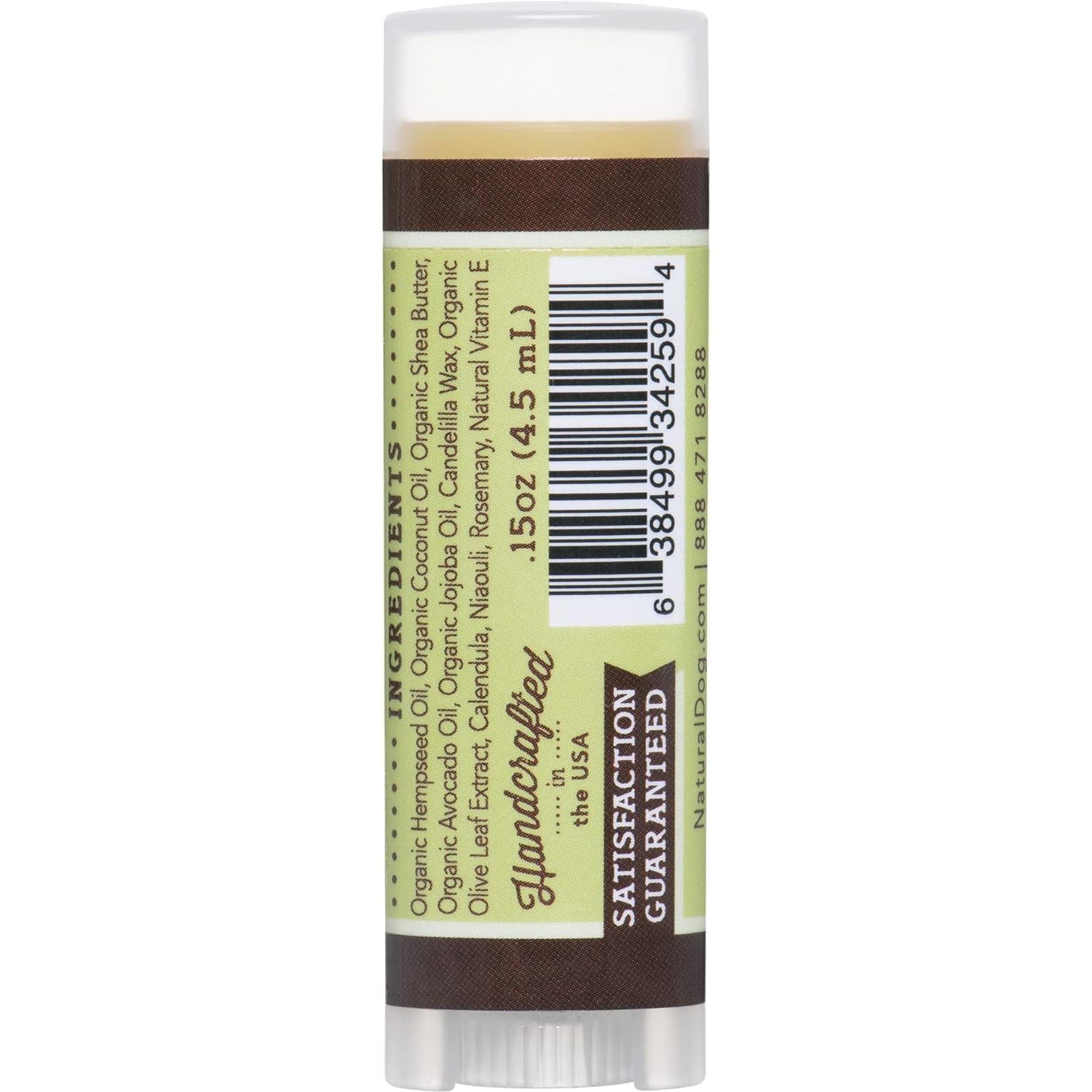 Natural Dog Company Wrinkle Balm, Travel Stick, 0.15 oz, Dog Lotion for Dry Itchy Skin, Cleans Wrinkles, Yeast Infection Treatment for Dogs, Plant Based, Frenchie Dog Accessories, Made in USA