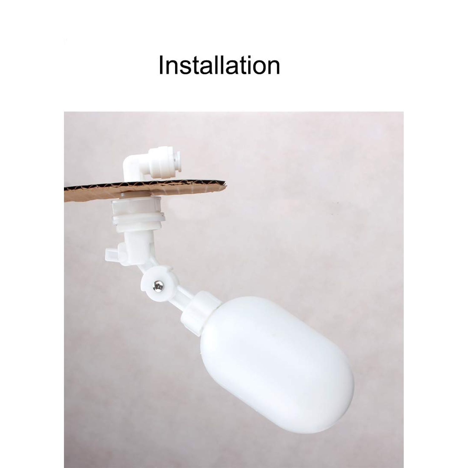 PureSec 3/8&1/4 inch RO Tubing Used Plastic Float Valve Shut Off Float Ball Float Switch to Auto-Fill Water Stock Tank,Bucket, Livestock Pool,Cattle Trough, Aquariums, Aquaculture, Water Reservoir