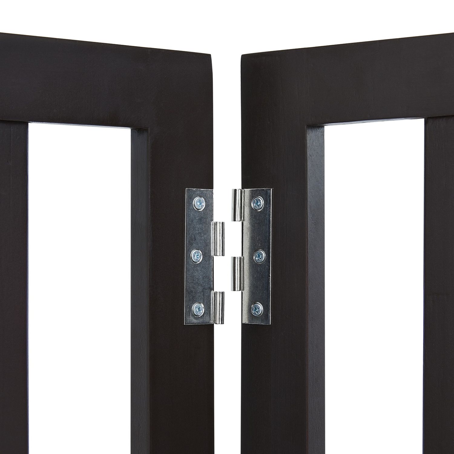 VEVOR Free Standing Dog Gate 24x80.3 inch Freestanding Pet Gate Foldable Brown
