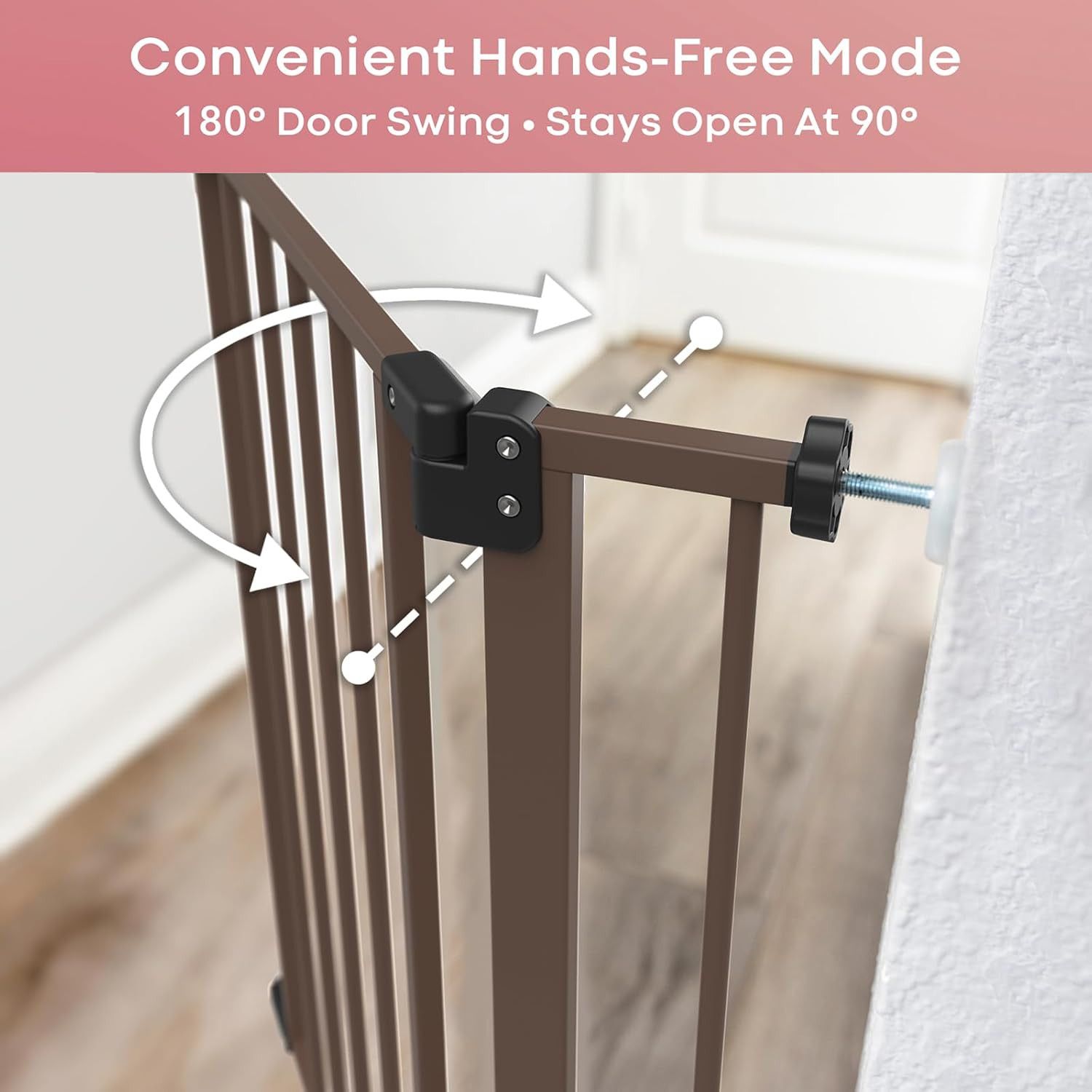 Mom'S Choice Award- Dog Gate for Doorways 28.9-42.1" Wide, Baby Gate for Dogs...