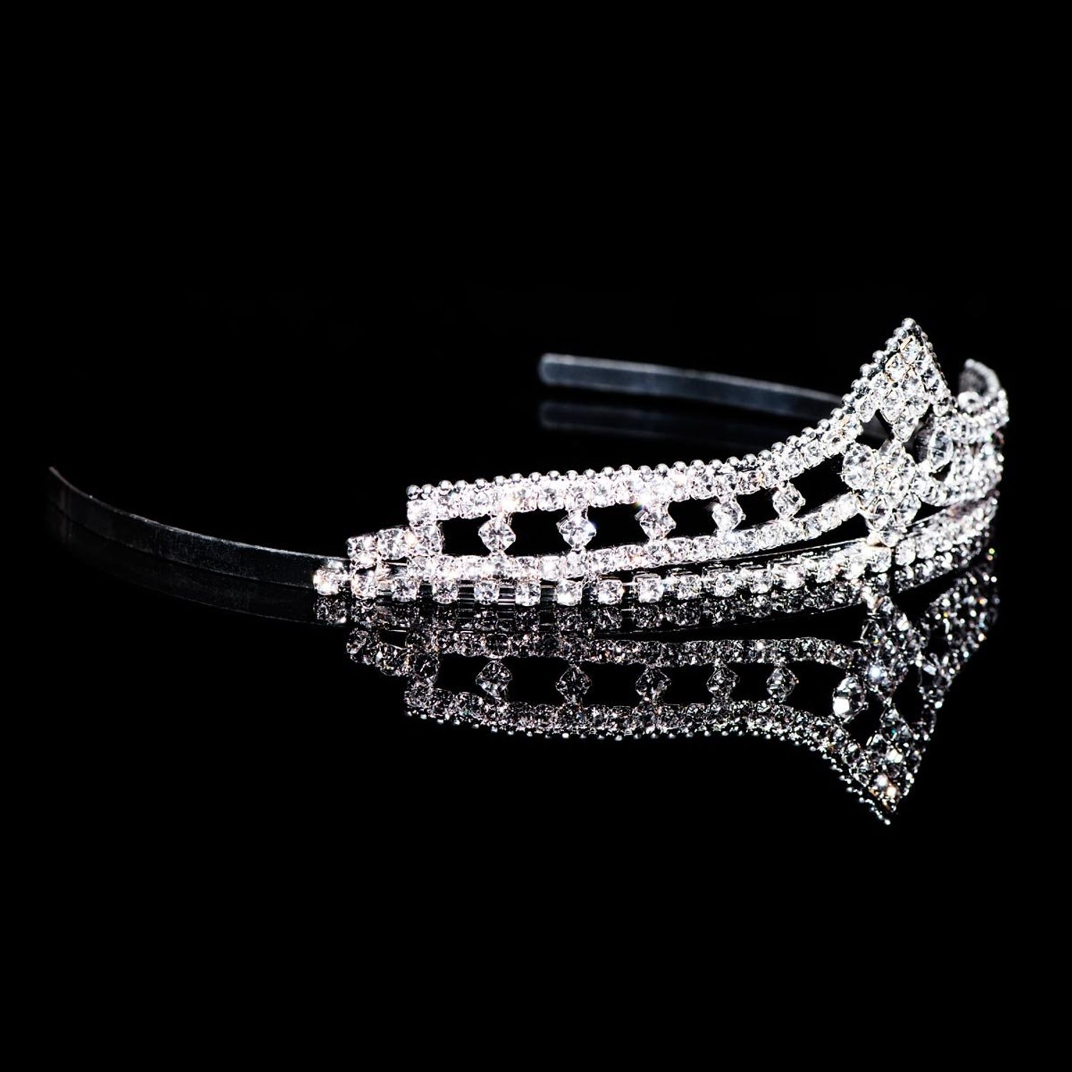 Anderson's Cleo Tiara, Rhinestone Wedding, Prom, Pageant Tiara, Queen Or Princess Tiara For Prom, Homecoming, Pageant, Wedding, School Dance, Award, Costume, Party, Event