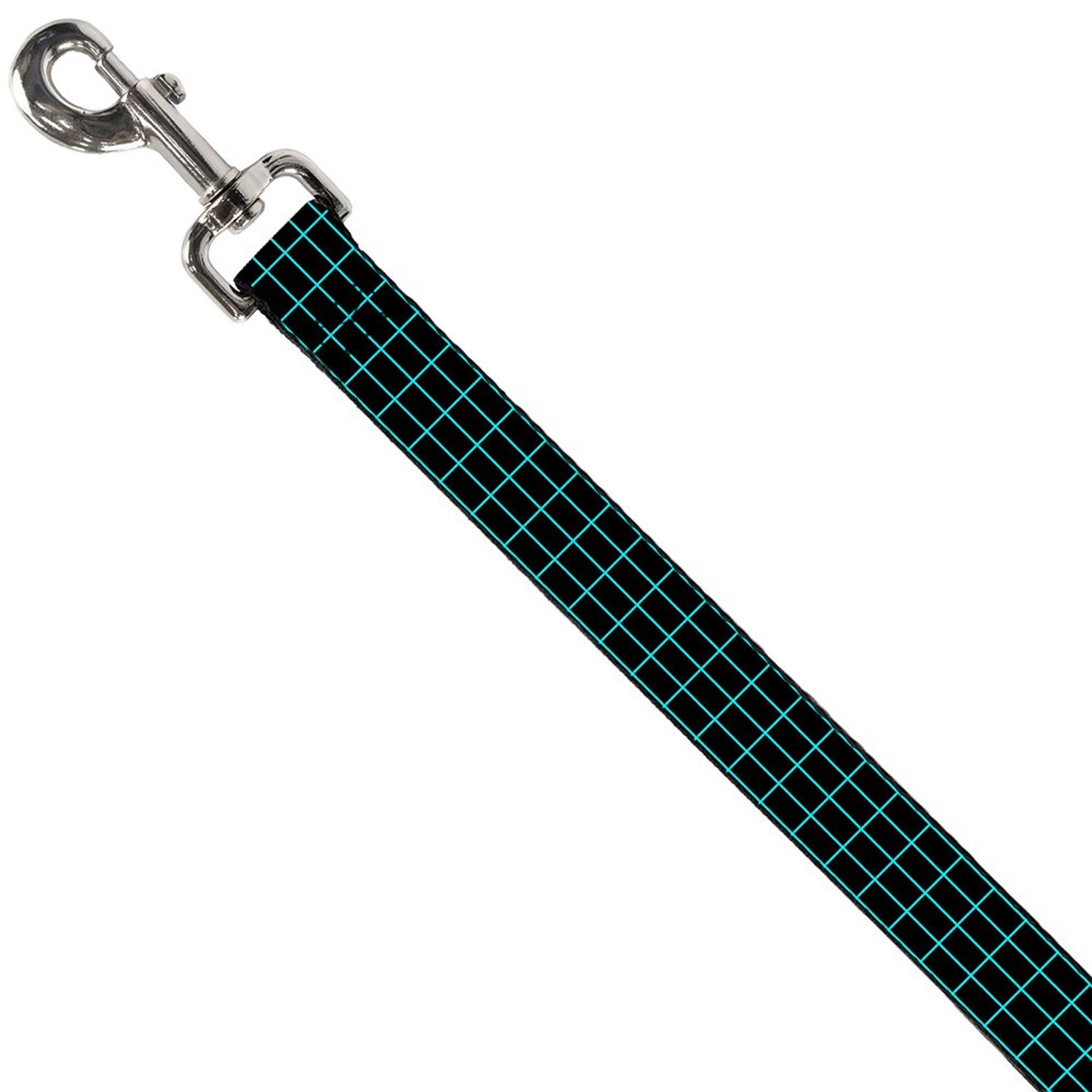 Dog Leash Wire Grid Black Blue 4 Feet Long 0.5 Inch Wide