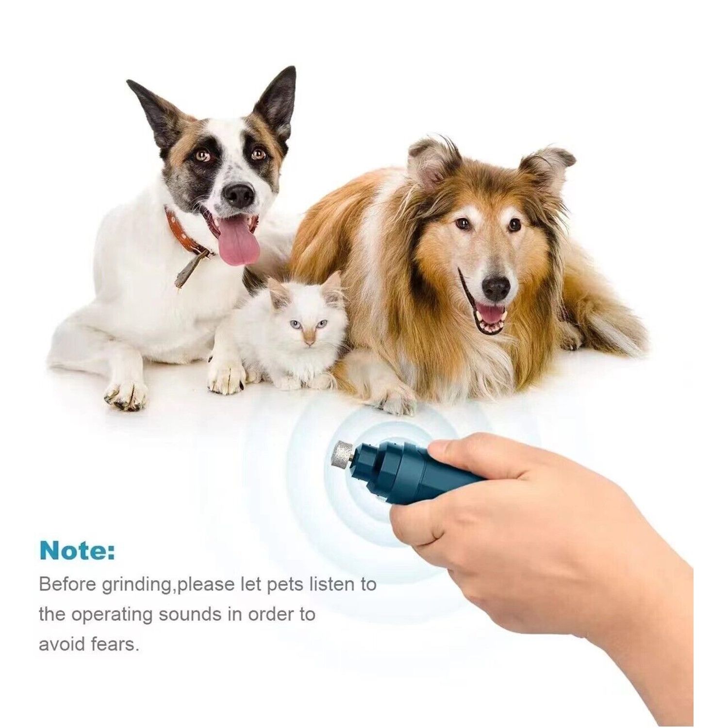 Electric Dog Pet Cat Nail Grinder Trimmer USB Charge Clipper Professional