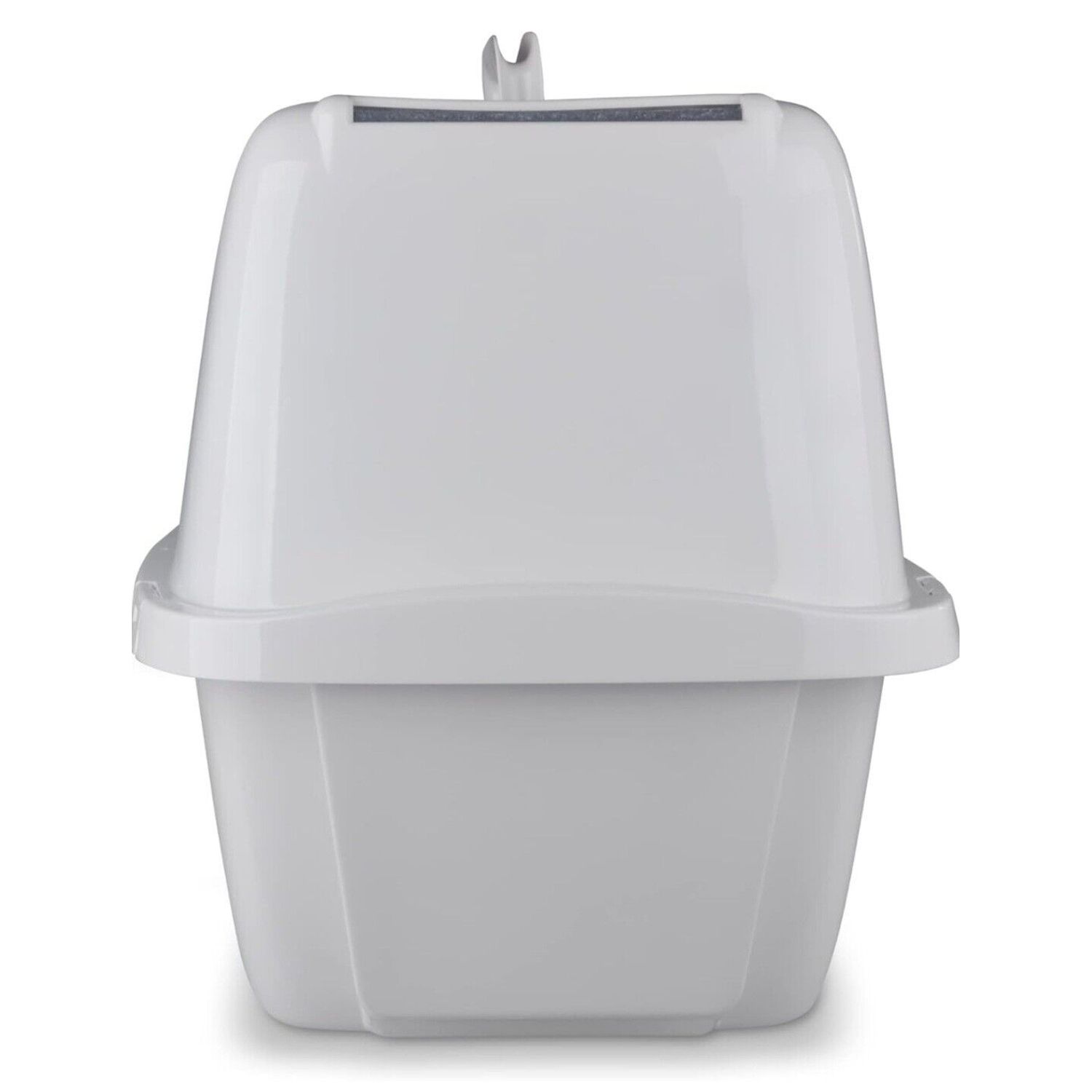 Van Ness Pets Odor Control Large Enclosed Cat Litter Box, Hooded, Pearl
