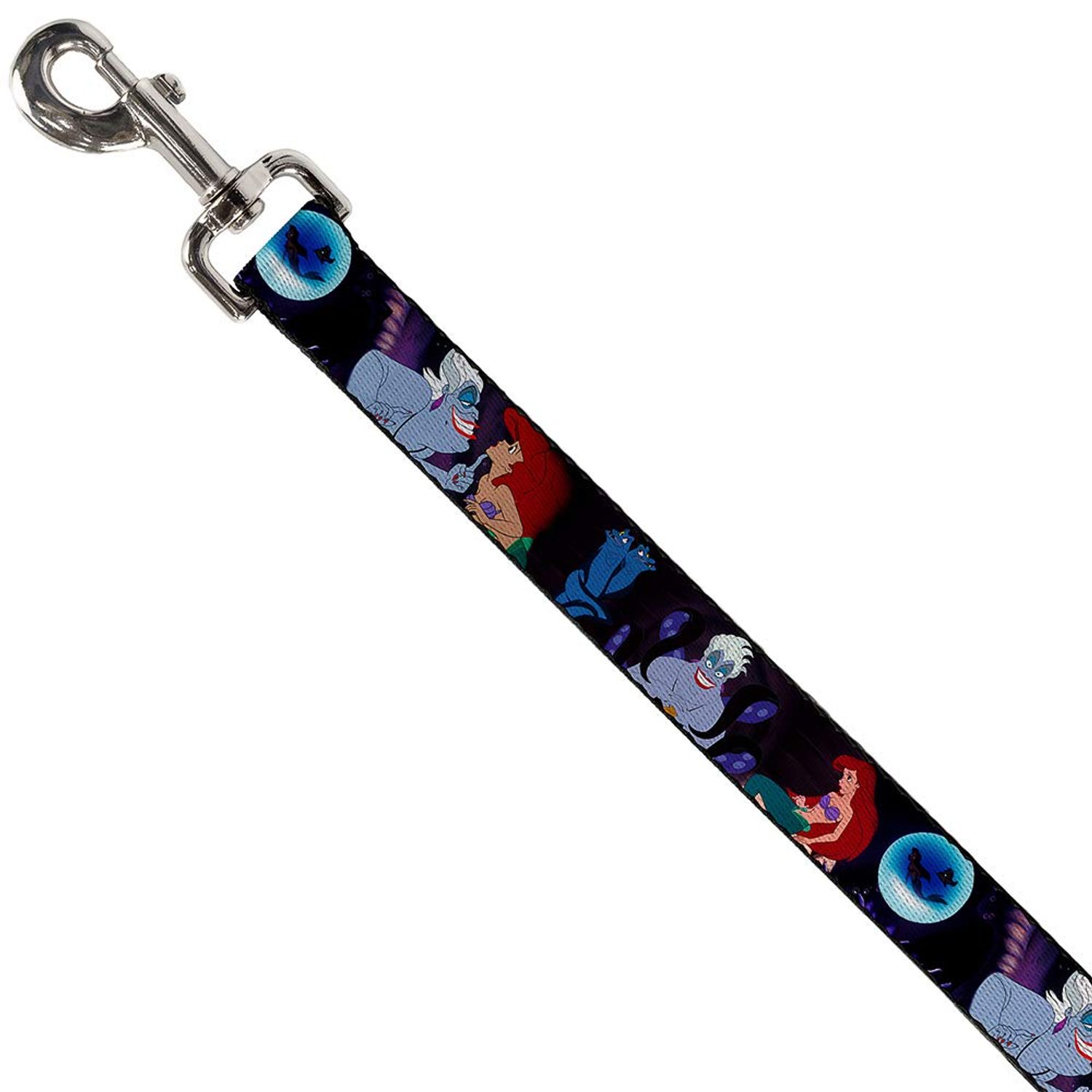 Buckle-Down Pet Leash - The Little Mermaid Ariel & Ursula Scenes - 6 Feet Long - 1" Wide