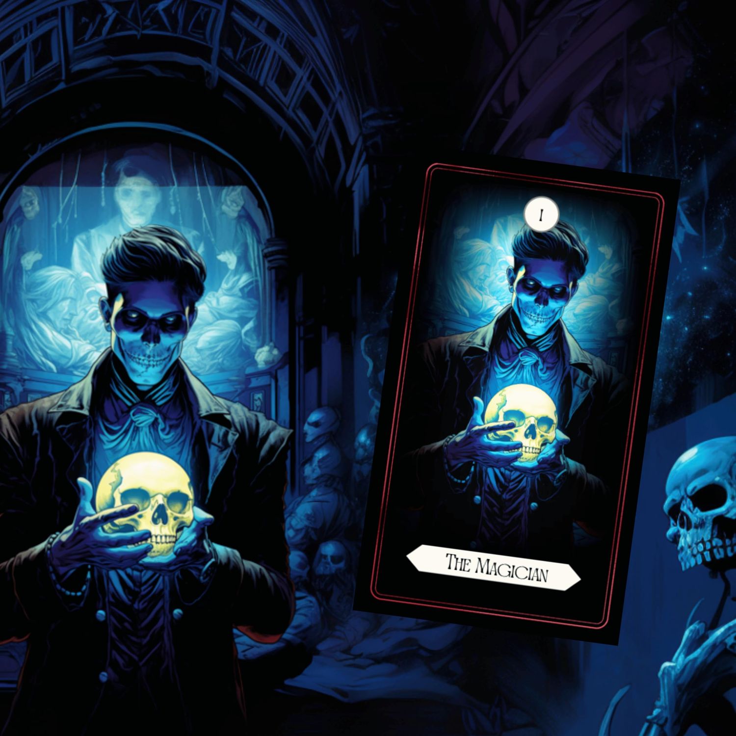 Earth Moon Magick - Tarot of The Shadow Realm - 78 + 2 Extra Cards, Guidebook with Keywords, Tarot Oracle Cards Set, Ideal for Shadow Work, Perfect for Beginners & Advanced Readers