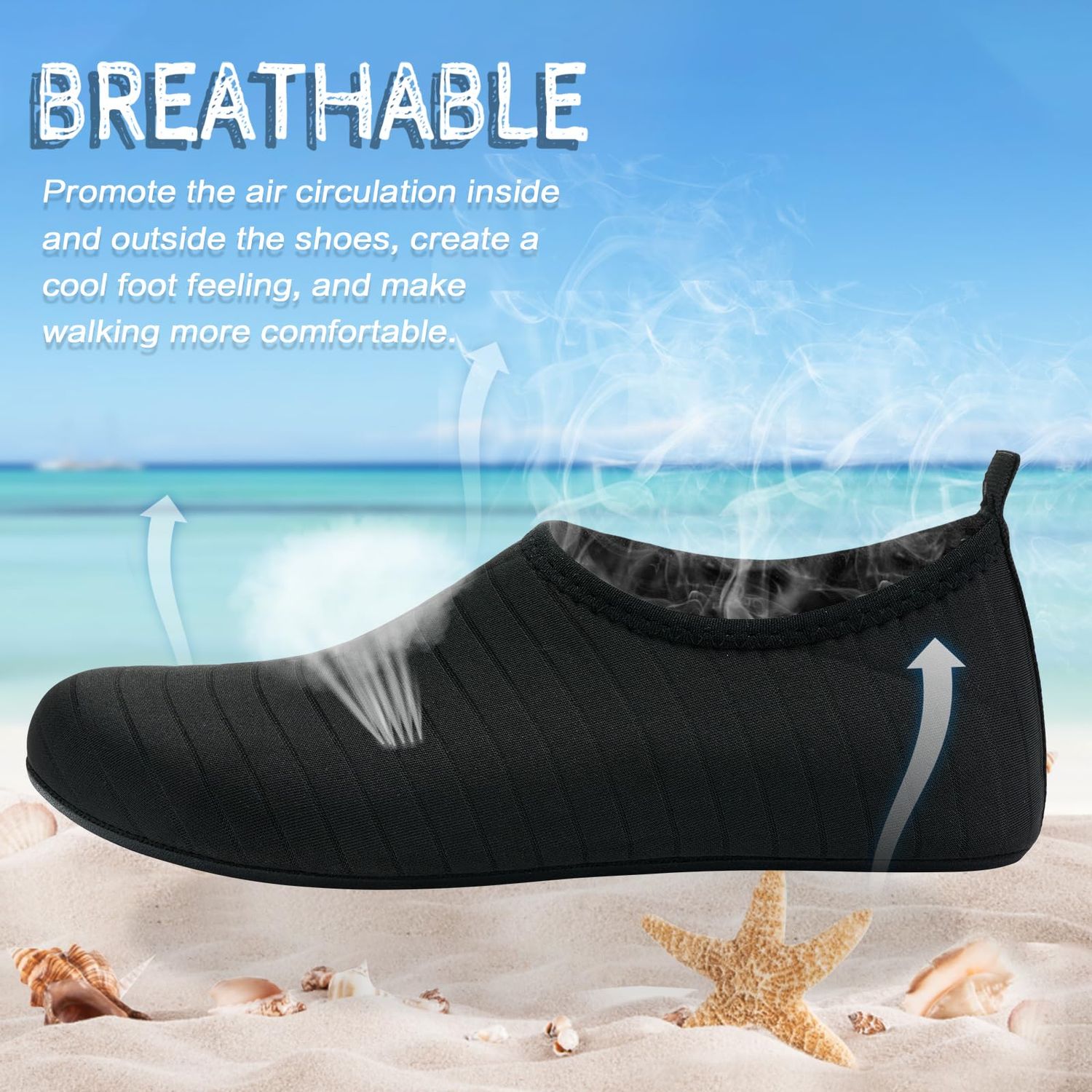 ANLUKE Quick Dry Water Shoes Barefoot Aqua Socks