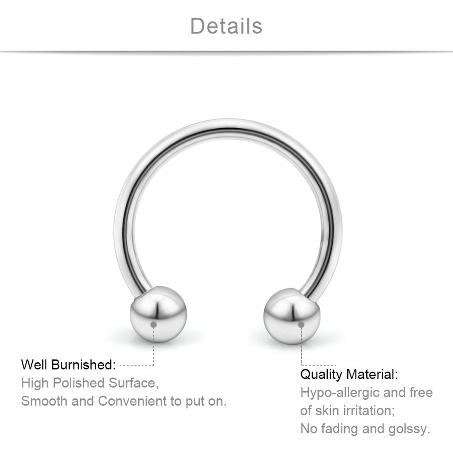 SCERRING Fake Nipple Ring Stainless Steel Non-Piercing Nipple Rings Clip On Nipplerings Faux Body Piercing Jewelry for Women Men 11 Pairs Silver