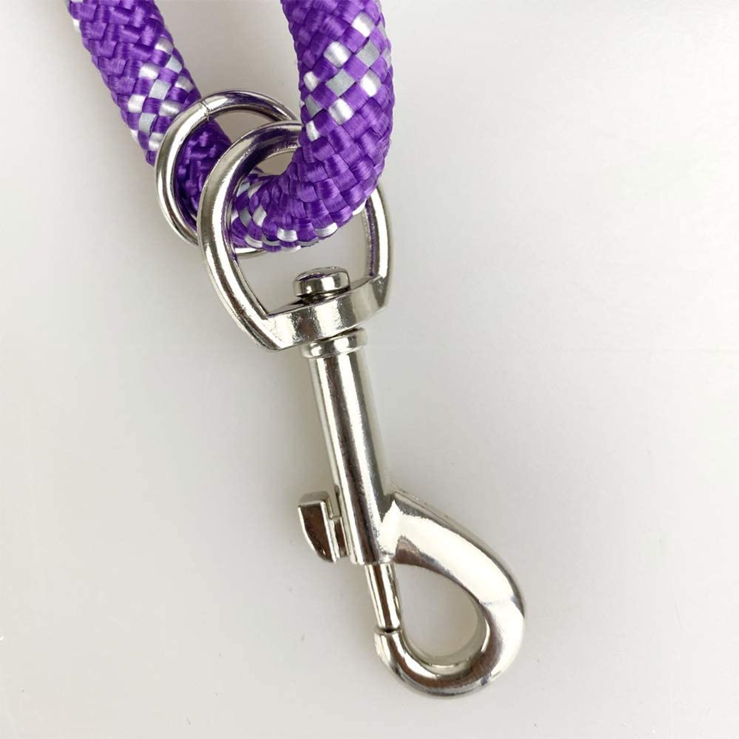 Codepets Long Rope Dog Leash for Dog Training 12FT 20FT 30FT 50FT, Reflective Threads Dog Leashes Tie-Out Check Cord Recall Training Agility Lead for Large Medium Small Dogs Purple