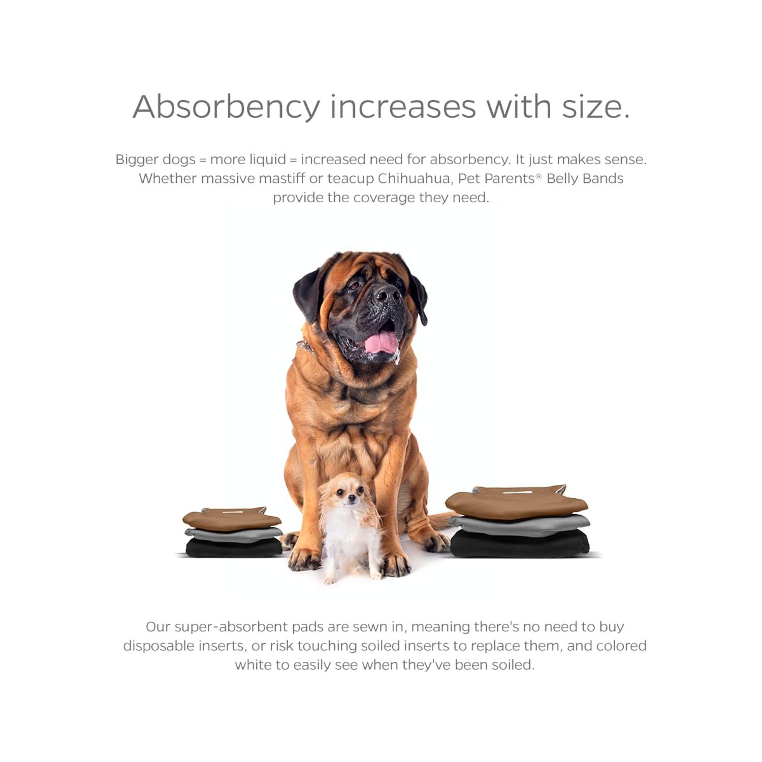 Pet Parents Premium Washable Belly Bands for Male Dogs & Extendrs, (3pack) of Male Dog Diapers & Male Dog Belly Bands, Color: Natural, Size: Medium Dog Diapers Male