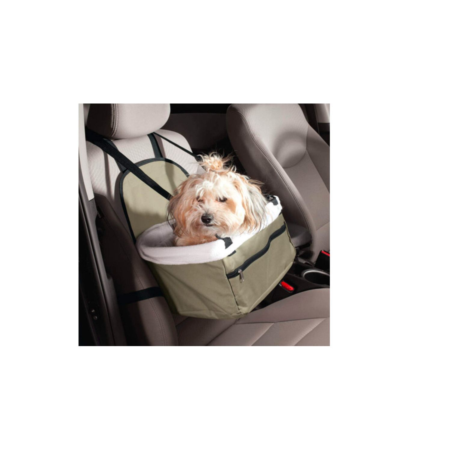 Pet Carrier Car Seat Booster Dog Cat Puppy Kitten Travel Portable Safety Zipper