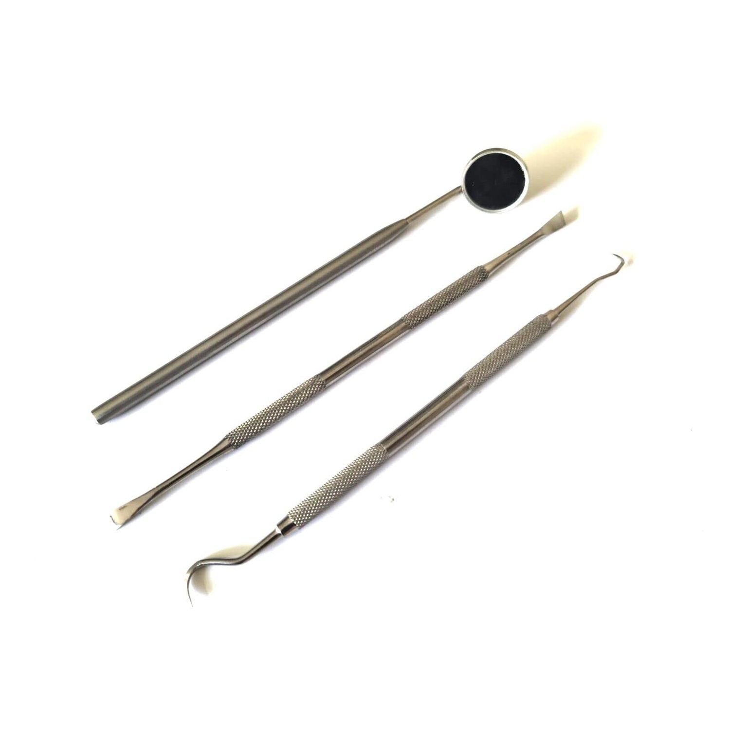 Pet Teeth Cleaning Tools – 6.5 Inch double header Tarter & Plaque remover tool for cats and dogs Stainless Steel