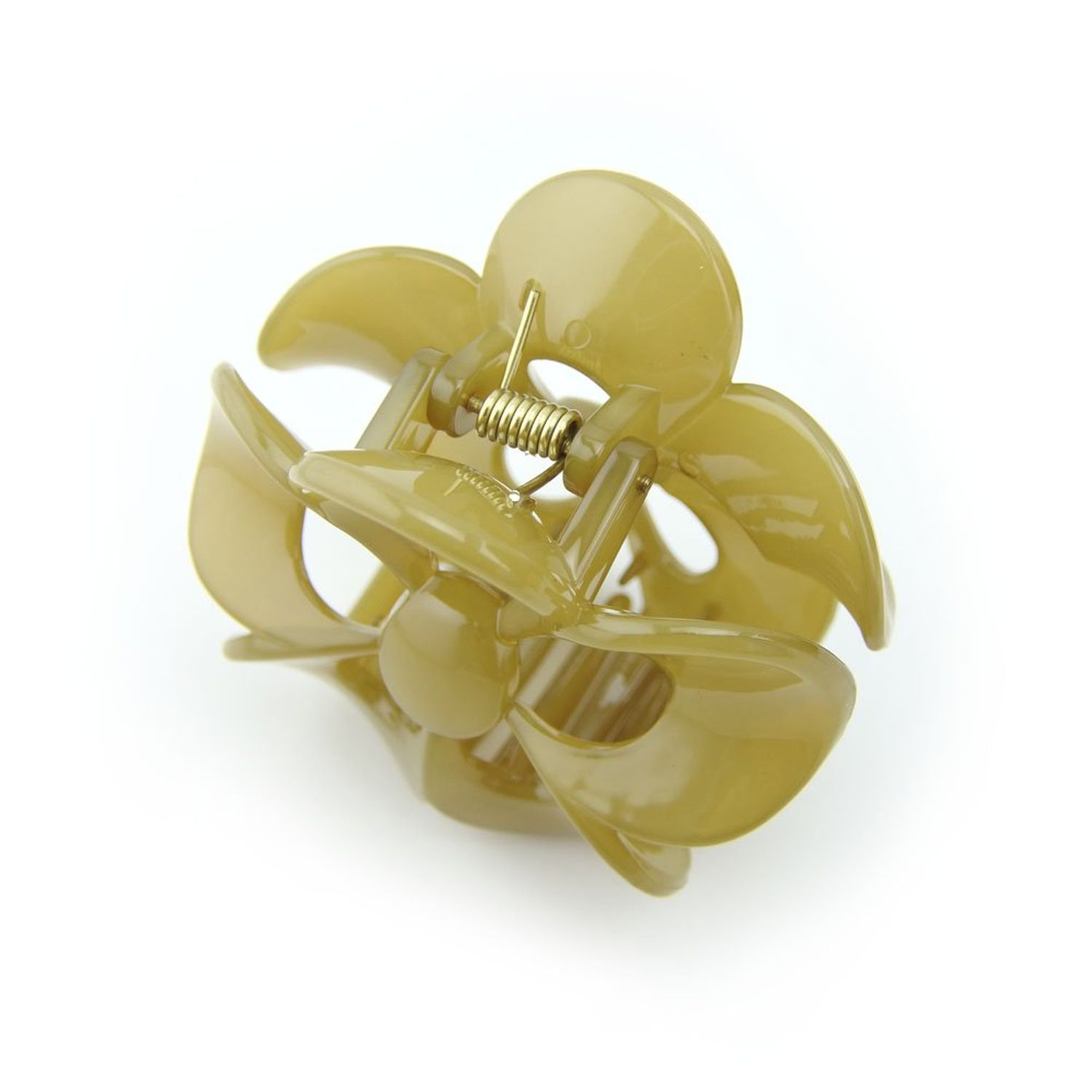 Meilliwish Flower Beautiful Hair Claw Clip for Women 1 PCS(D68)(Yellow)