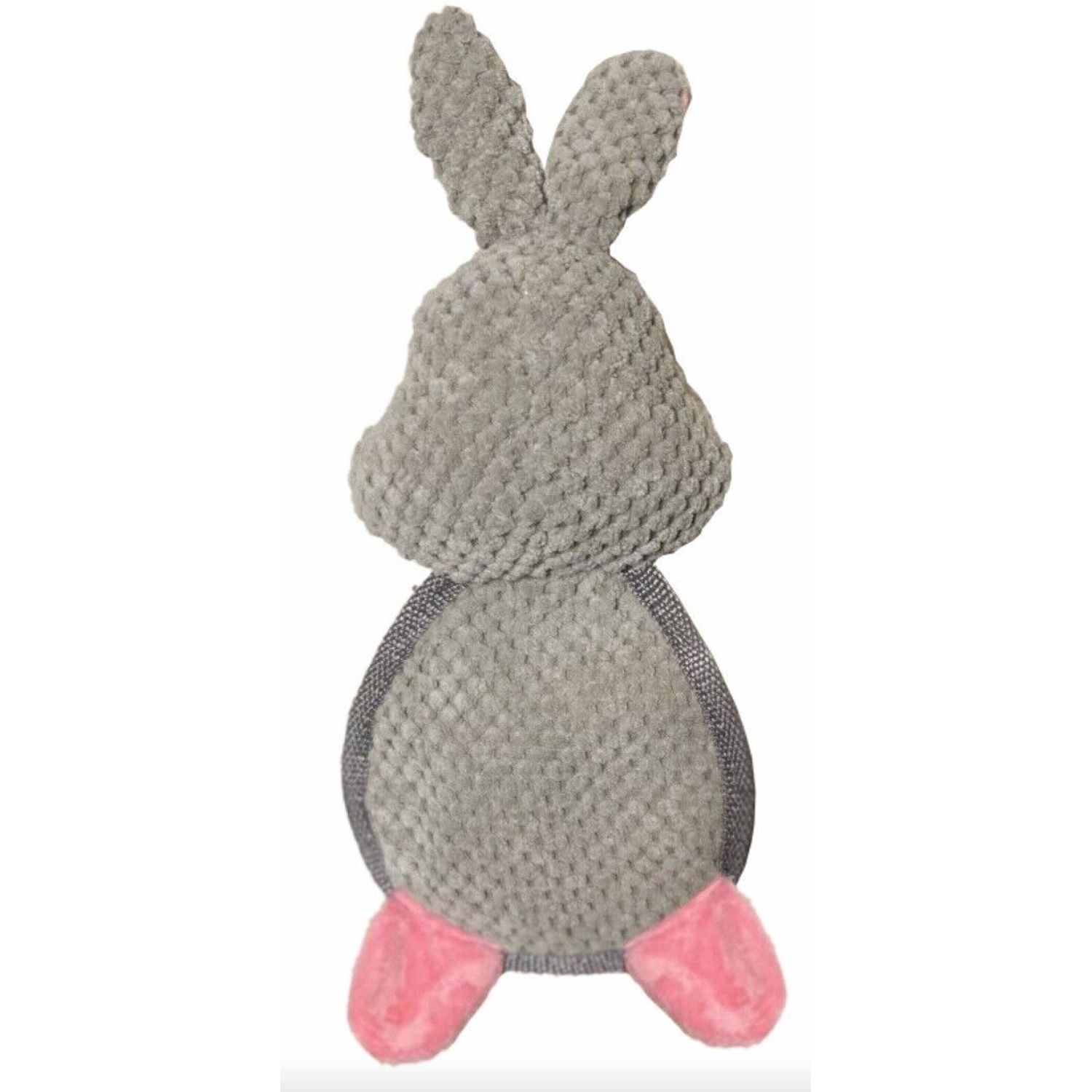 NEW! BUNNY & CARROT DOG TOY PLUSH FILL MY TUMMY 2 in 1 w/ SQUEAKERS