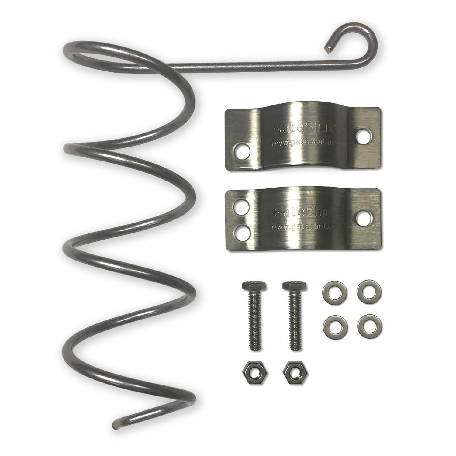 Automatic Chain Link Self Closing gate Closer. Adjustable Closing Tension, Outdoor Gate Spring, Works Great for Pool and Dog Gates or Any Chainlink gate – Made in USA