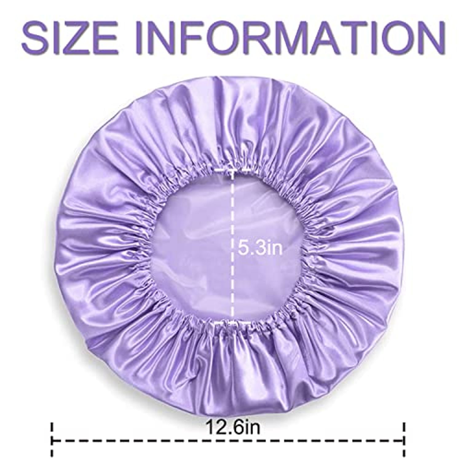SMILCO Shower Cap, 4 Pack Shower Caps for Women, Double Waterproof Layers Shower Cap, Reusable EVA Hair Caps for Women Hair Protection