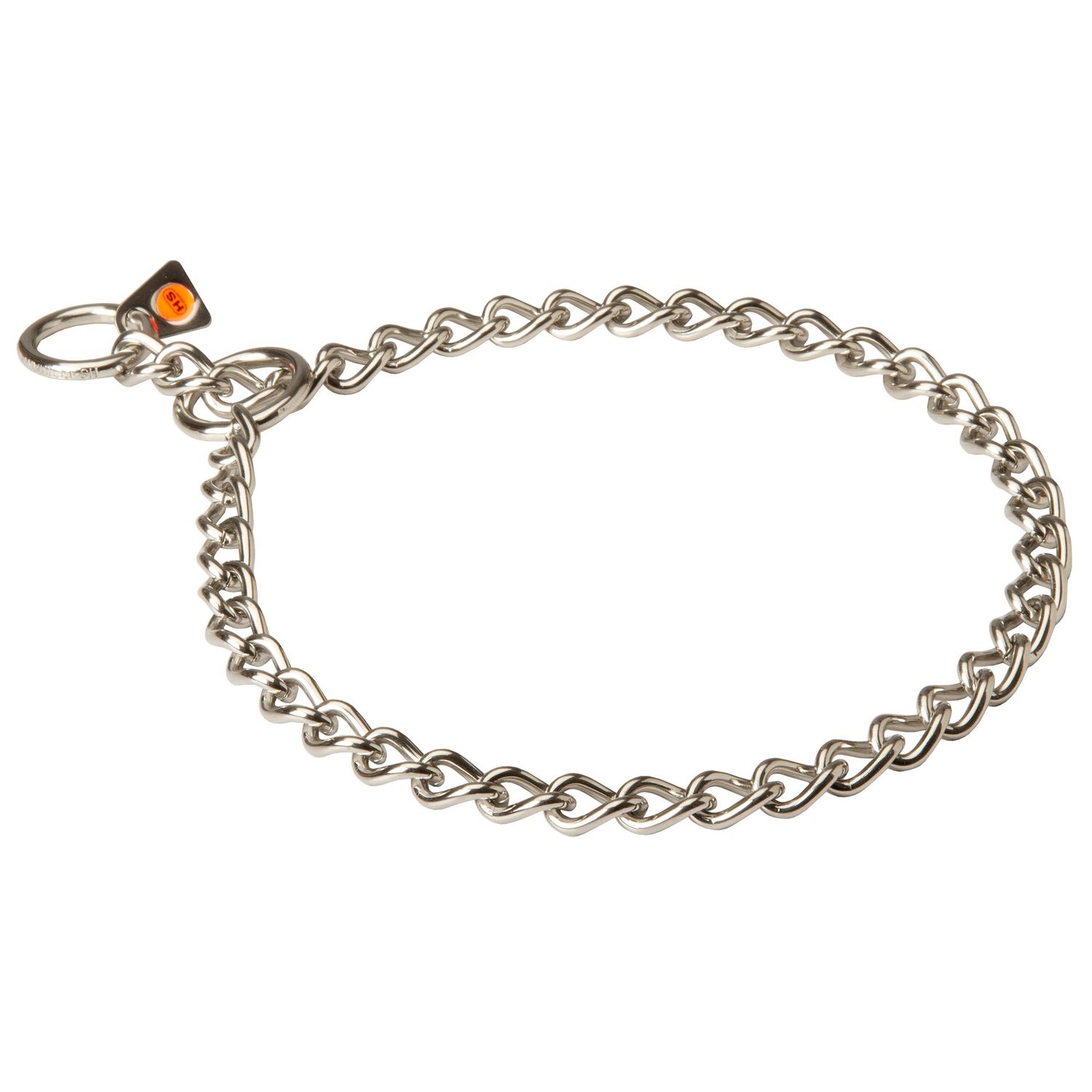Herm Sprenger Stainless Steel Dog Collar - Label 1/9 inch (3 mm) - Size 22 inch (55 cm) for Dogs with Neck Size of 19-20 inch (48-50 cm)