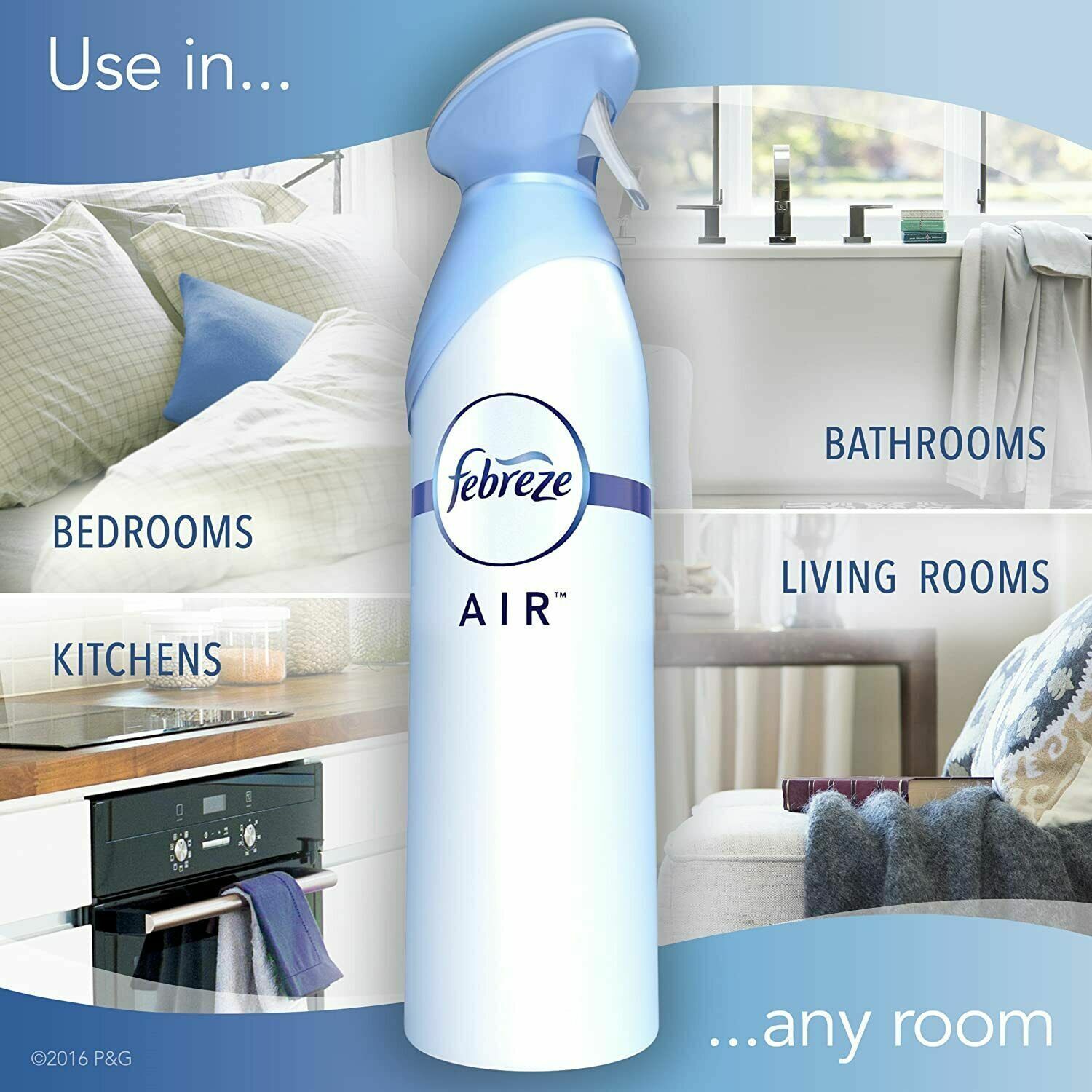 (2-Pack) Febreze AIR ~ PET ODOR ELIMINATOR 100% Natural Water Based Fresh Scent