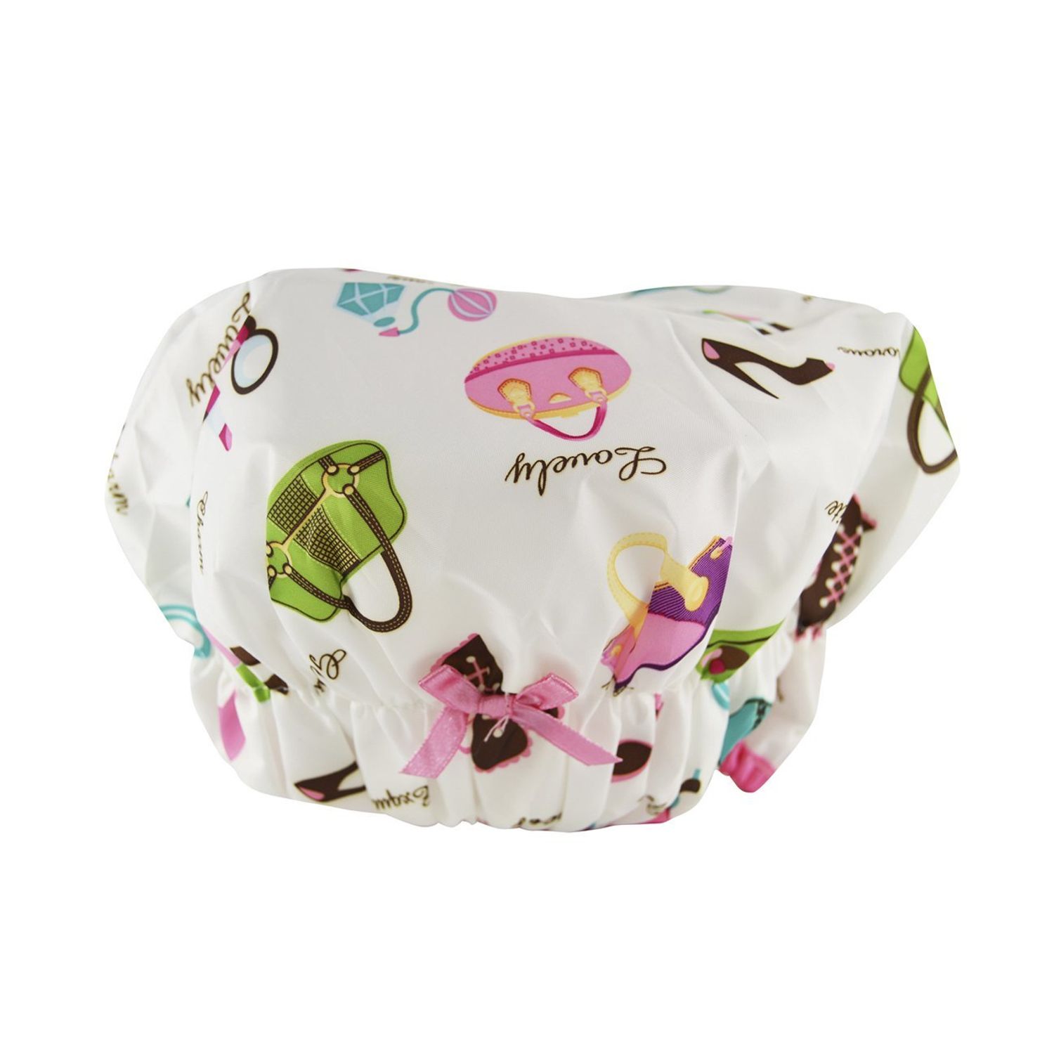 Reusable Shower Cap & Bath Cap, Lined, Oversized Waterproof Shower Caps Large Designed for all Hair Lengths with Lining & Elastic Band Stretch Hem Hair Hat - Fashionista Diva