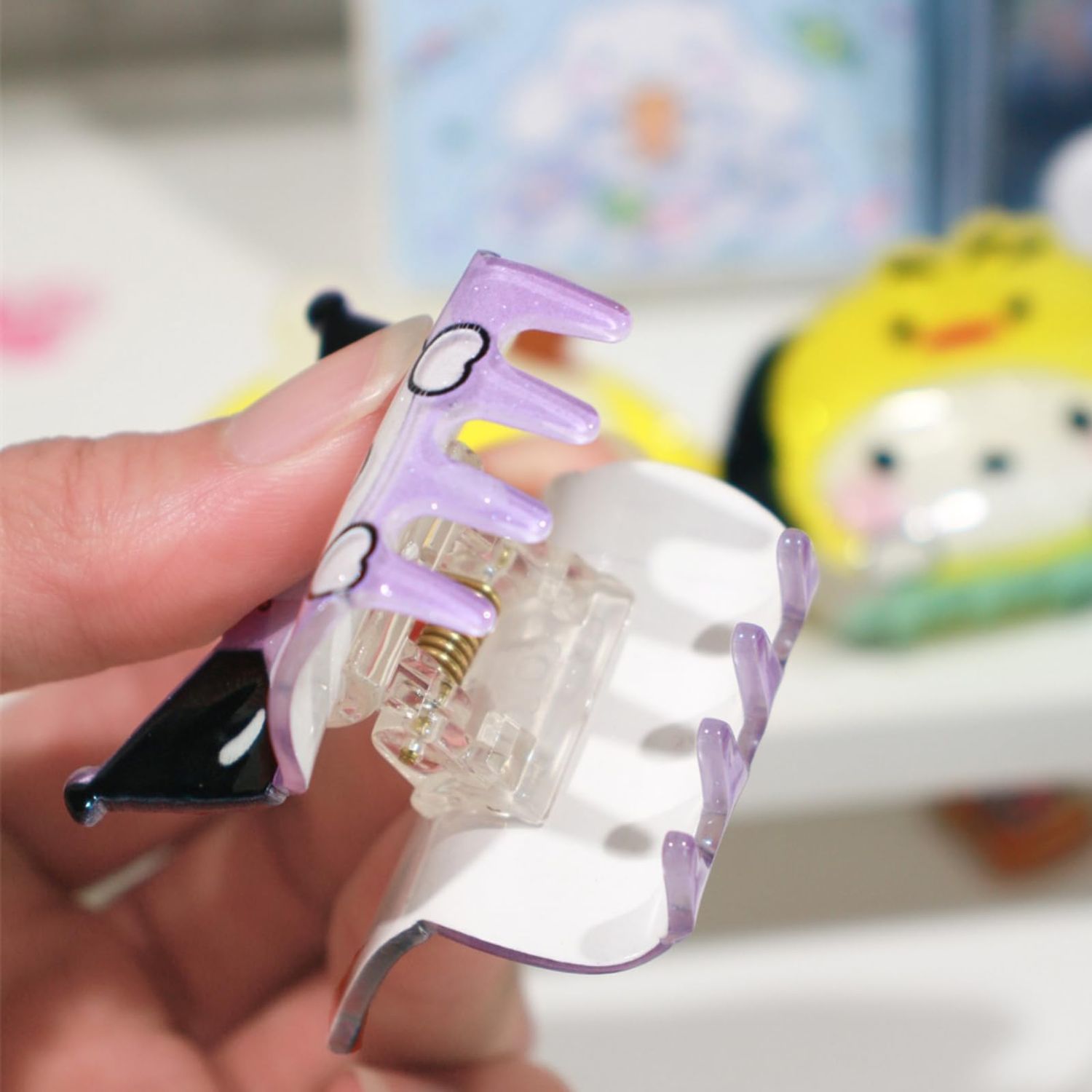 Hair Claw Clips Set of 5 Cute Cartoon Ponytails Updos Hair Styling Accessories Strong Hold for Women Girls