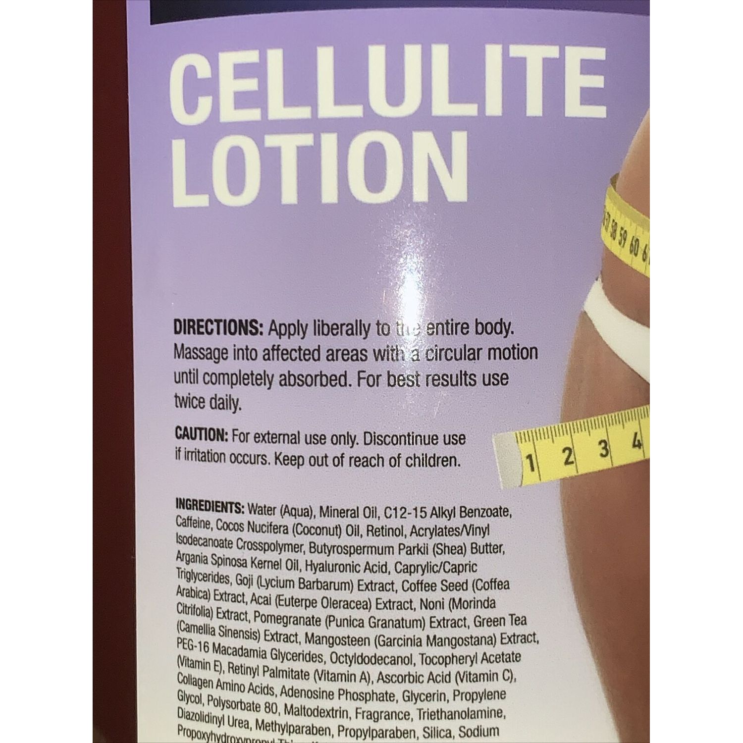 18ACTIVES ANTI-AGING BODY TIGHT CAFFEINE CELLULITE LOTION 32OZ