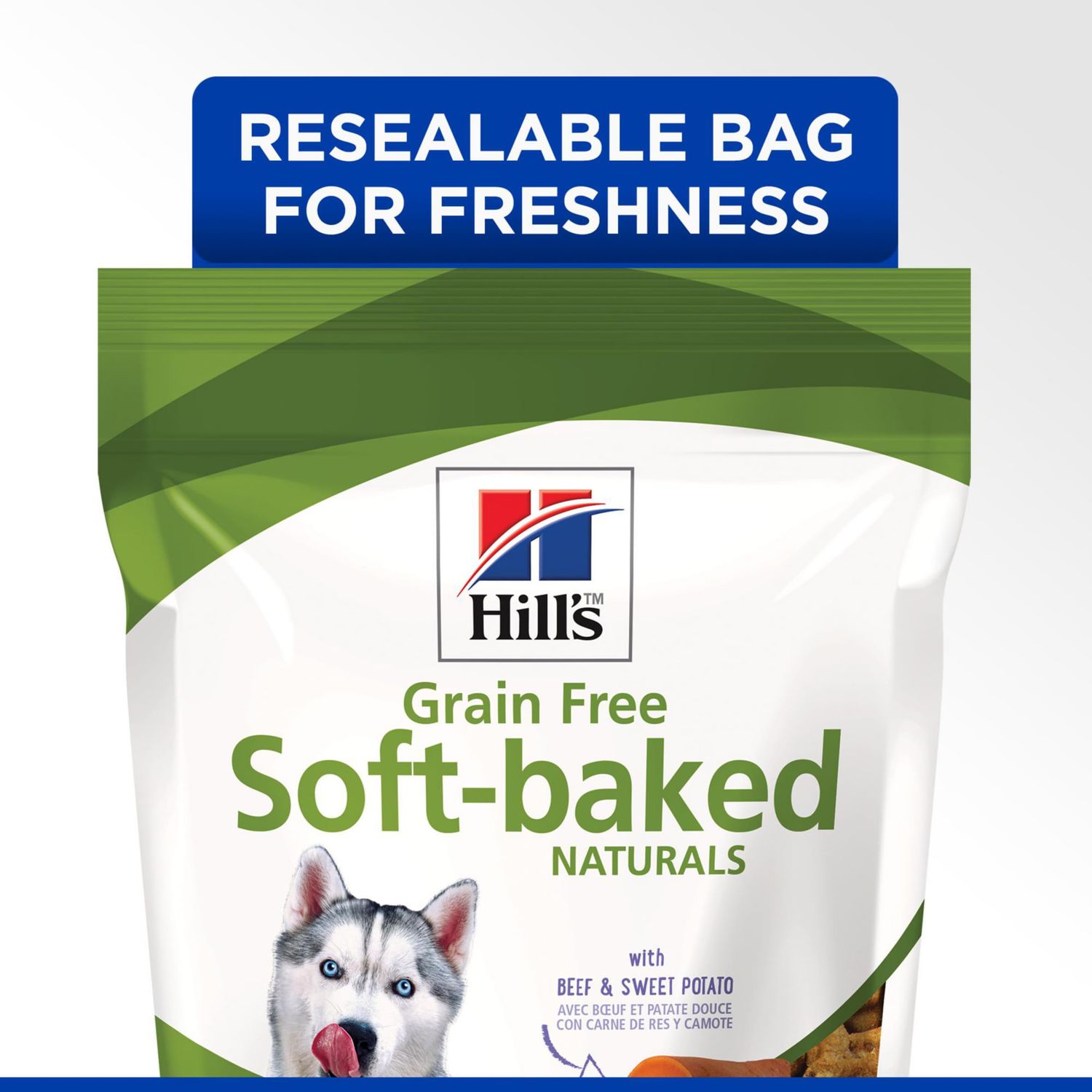 Hill's Grain Free Dog Treats, Soft-Baked Naturals with Beef & Sweet Potatoes, Soft Healthy Dog Snacks, 8 oz. Bag