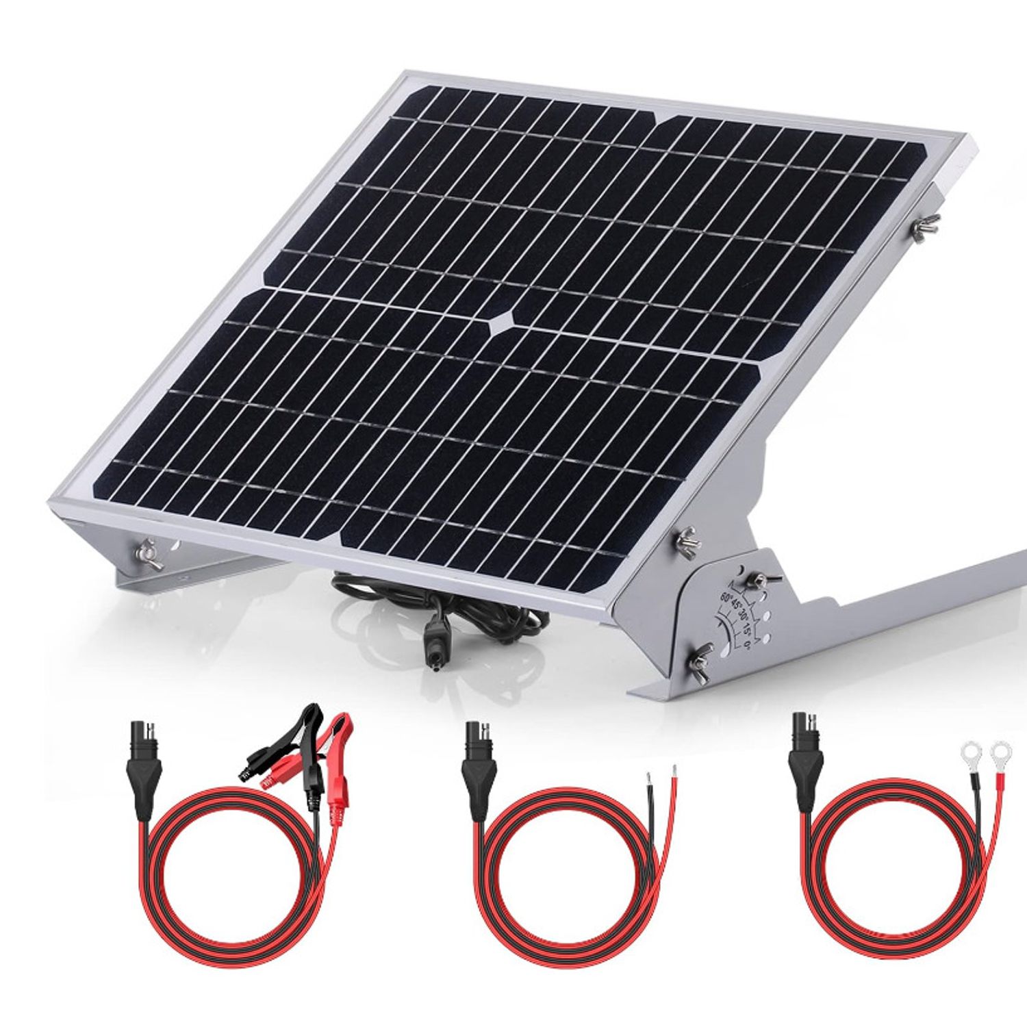 24V-M Waterproof Solar Battery Trickle Charger & Maintainer 20 Watts Solar Panel