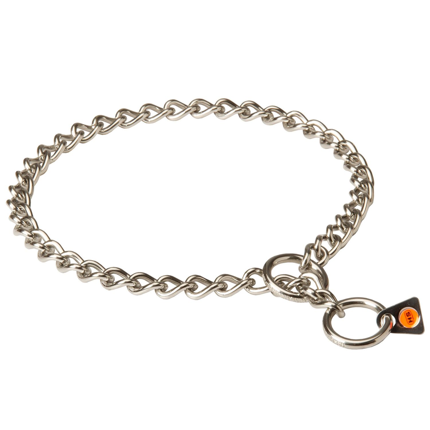 Herm Sprenger Stainless Steel Dog Collar - Label 1/9 inch (3 mm) - Size 22 inch (55 cm) for Dogs with Neck Size of 19-20 inch (48-50 cm)
