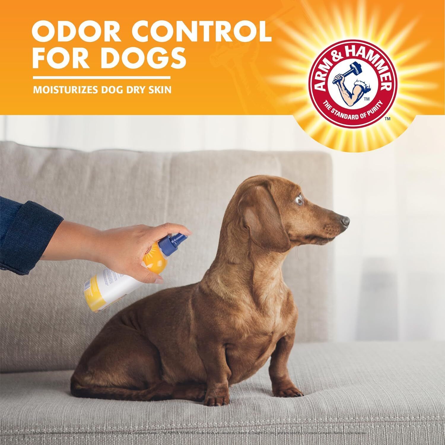 Arm & Hammer Dog Deodorizing Spray - Odor Eliminator, Kiwi Blossom Scent, 8oz