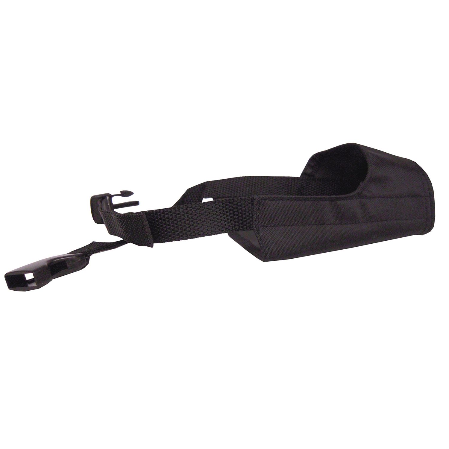 Hamilton Pet & Equine Hamilton H.P. Mugz Adjustable Quick Fit Nylon Soft Dog Muzzle, 4 to 4-1/2-Inch, Black