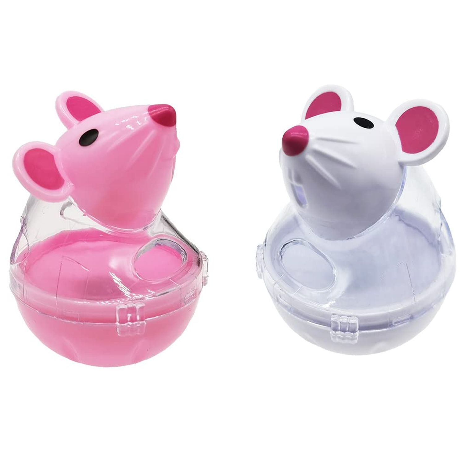 DOYIFUN 2pcs Cat Slow Feeder Cat Food Ball,Mice Water Droplet Bone Tumbler Shaped Pet Treat Ball Cat Food Toy Ball,Cat Slow Feeder,Cat Enrichment Toys