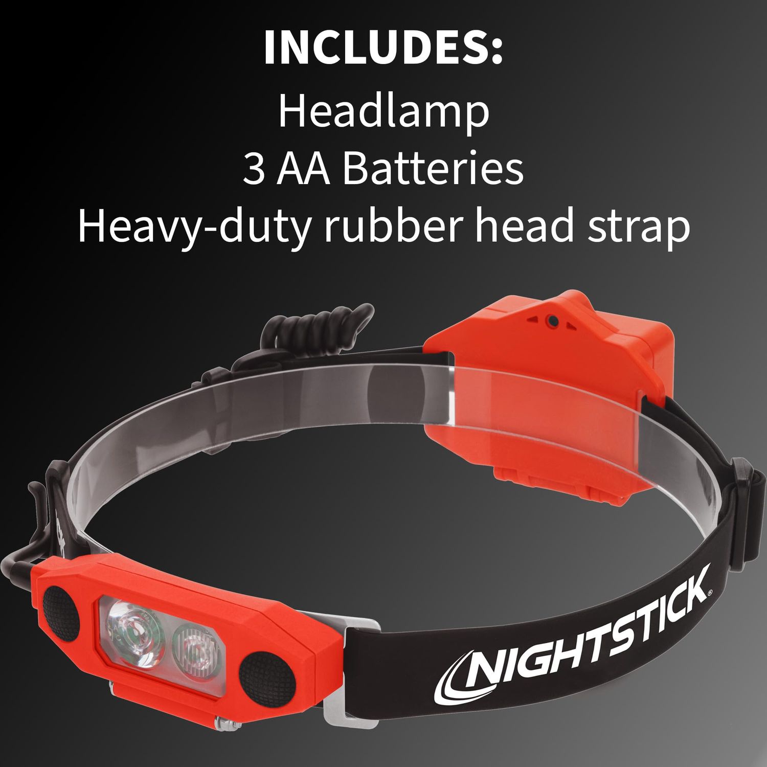 Nightstick XPP-5462RX X-Series Intrinsically Safe Low-Profile Dual-Light Headlamp, Red
