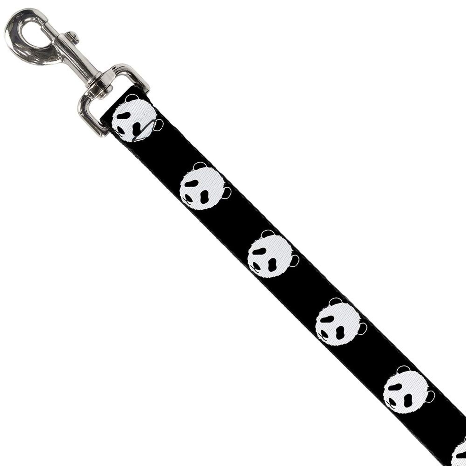 Buckle-Down Pet Leash - Panda Bear Repeat - 4 Feet Long - 1.5" Wide