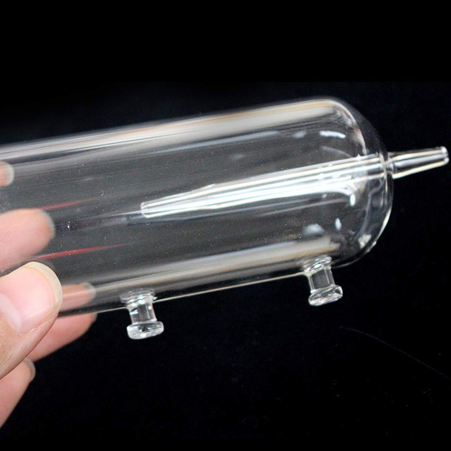 Ailindany Aquarium Air Oxygen Bubbler Glass Cup with Water Tube, Sucker Air Stone, High Dissolved Oxygen for Fish Tank