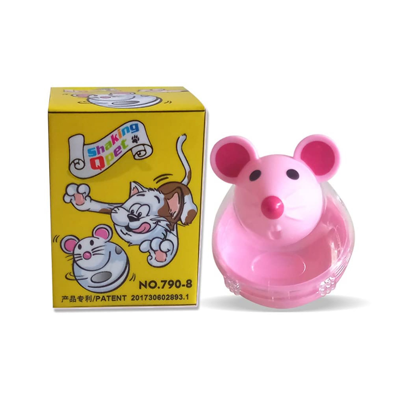 DOYIFUN 2pcs Cat Slow Feeder Cat Food Ball,Mice Water Droplet Bone Tumbler Shaped Pet Treat Ball Cat Food Toy Ball,Cat Slow Feeder,Cat Enrichment Toys