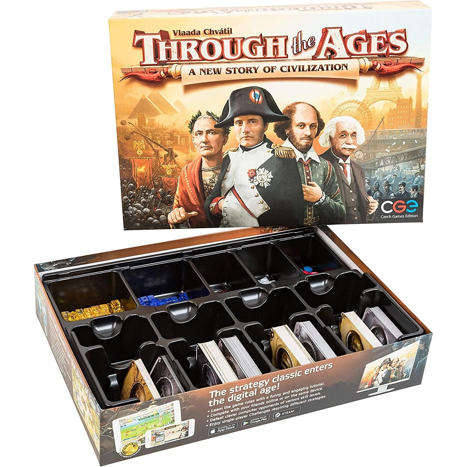 CGE Czech Games Edition Through The Ages, Strategy Board Game