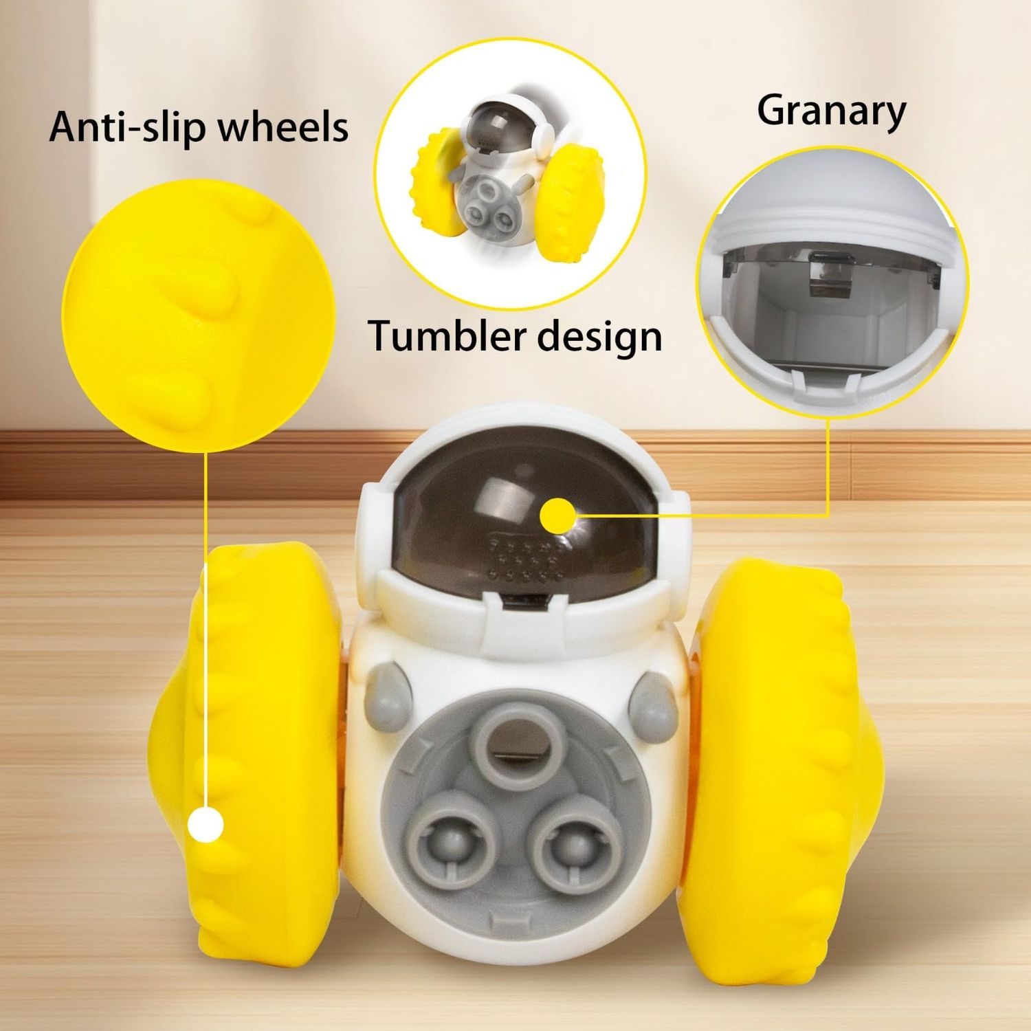 GRETEGO G&GO Dog/Cat Interactive Slow Feeder Puzzle Toy, Cognitive Dog Toys, Slow Feeder Puppy Enrichment Training Toy, Interactive Toys for Indoor, Treat Dispensing Dog Toys