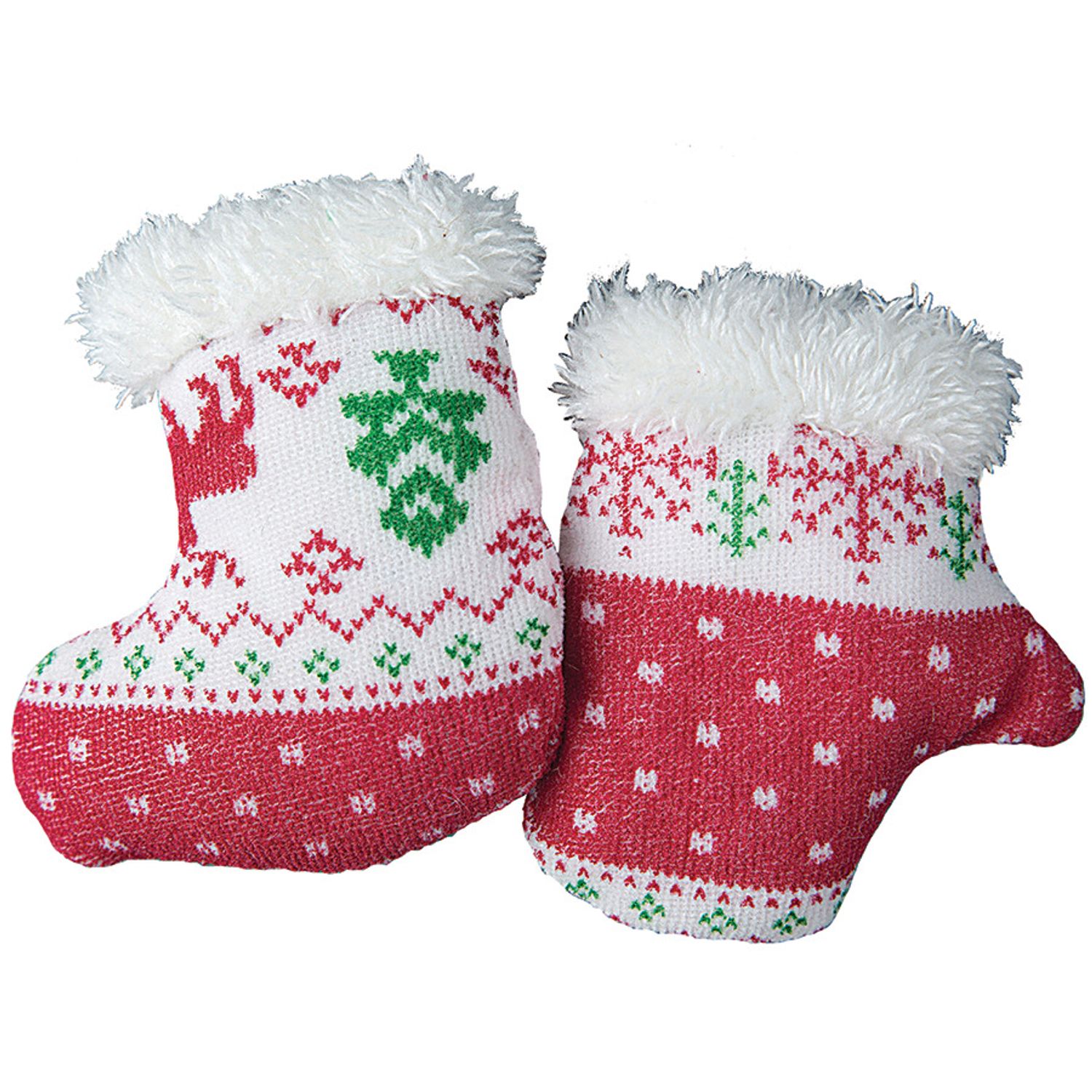 NEW! WARM HOLIDAY TIME CAT TOY CHRISTMAS PLUSH 2pc SET PREMIUM CATNIP