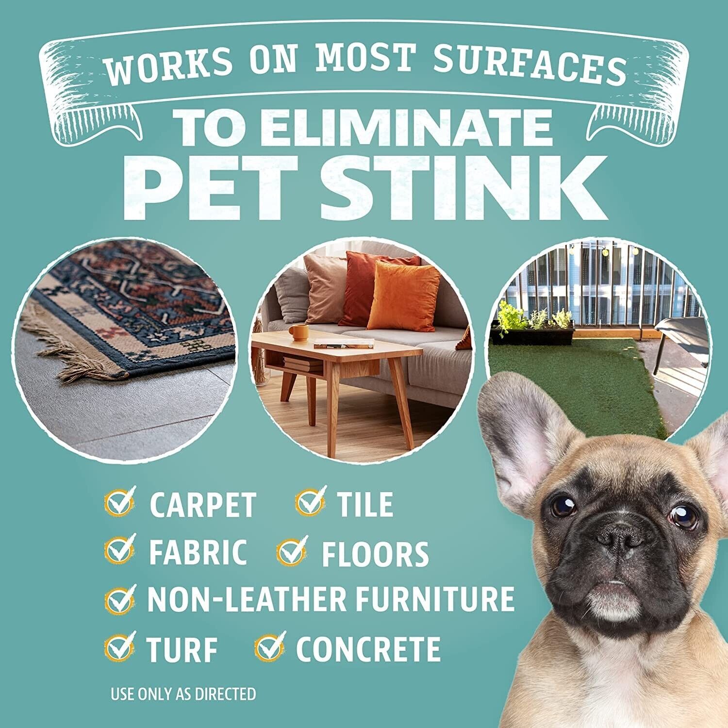 Pet Odor Eliminator for Home- 8oz Dog and Cat Pee Smell Remover for Carpet & Car