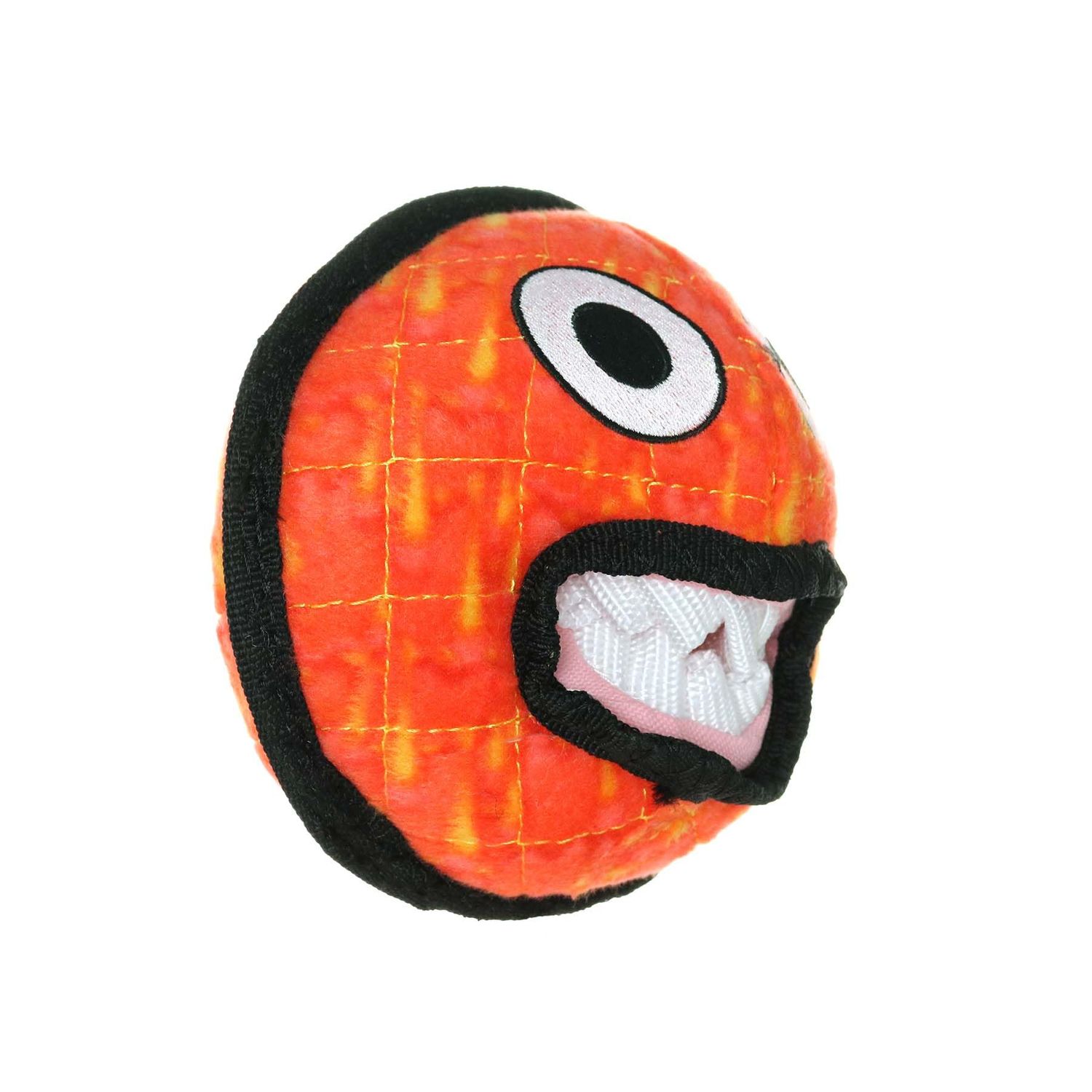 TUFFY - World's Tuffest Soft Dog Toy - Alien Ball Red - Squeakers - Multiple Layers. Made Durable, Strong & Tough. Interactive Play (Tug, Toss & Fetch). Machine Washable & Floats
